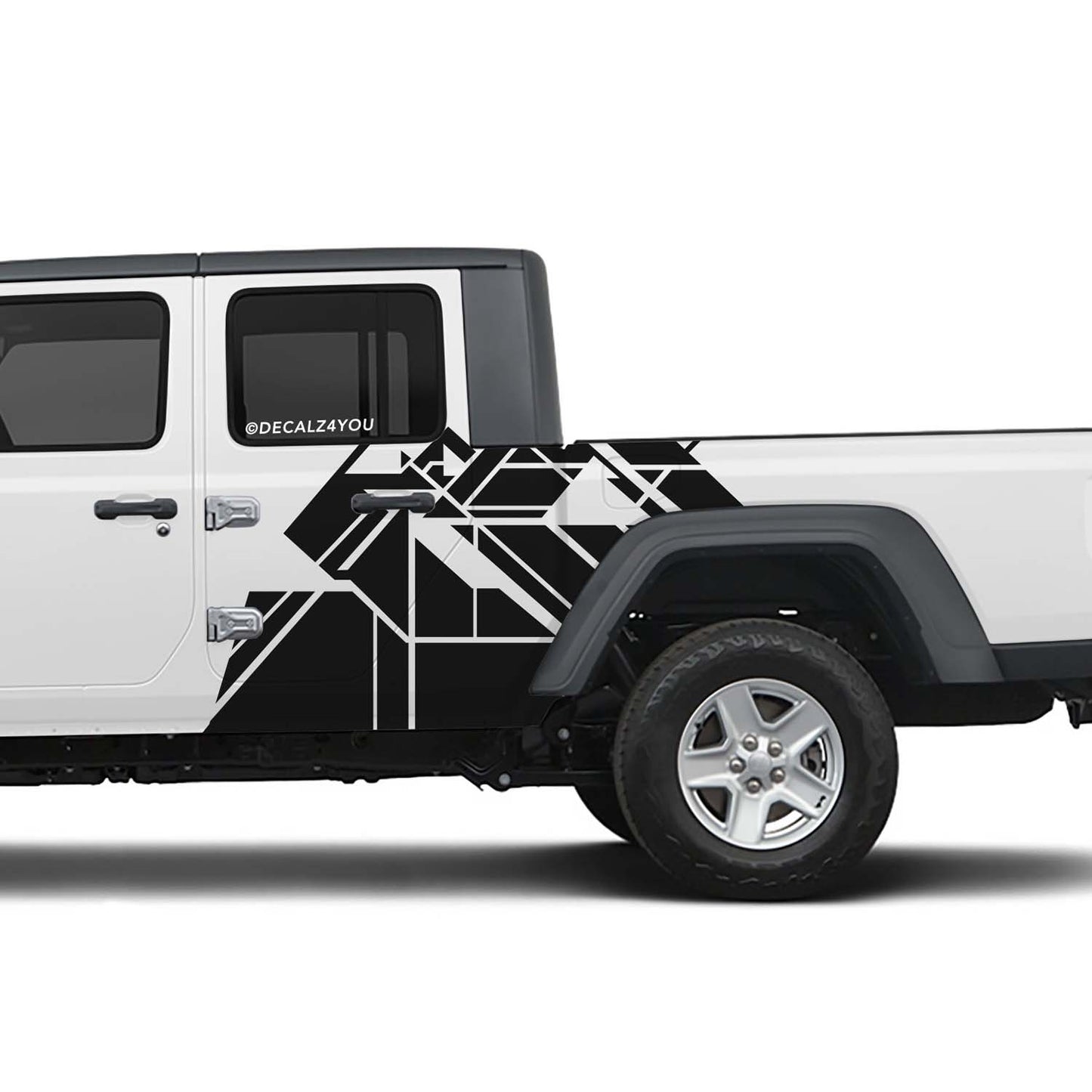 Abstract XL Side Graphic Includes driver & Passenger Gladiator 2020 -  Current