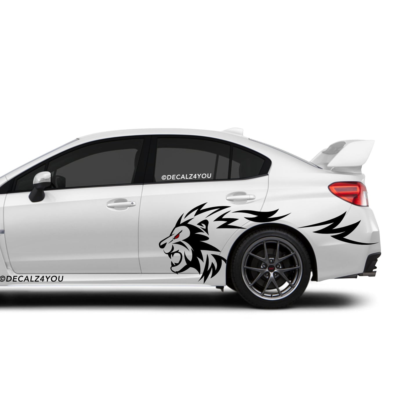 Lion Side Graphic Includes Driver & Passenger Universal