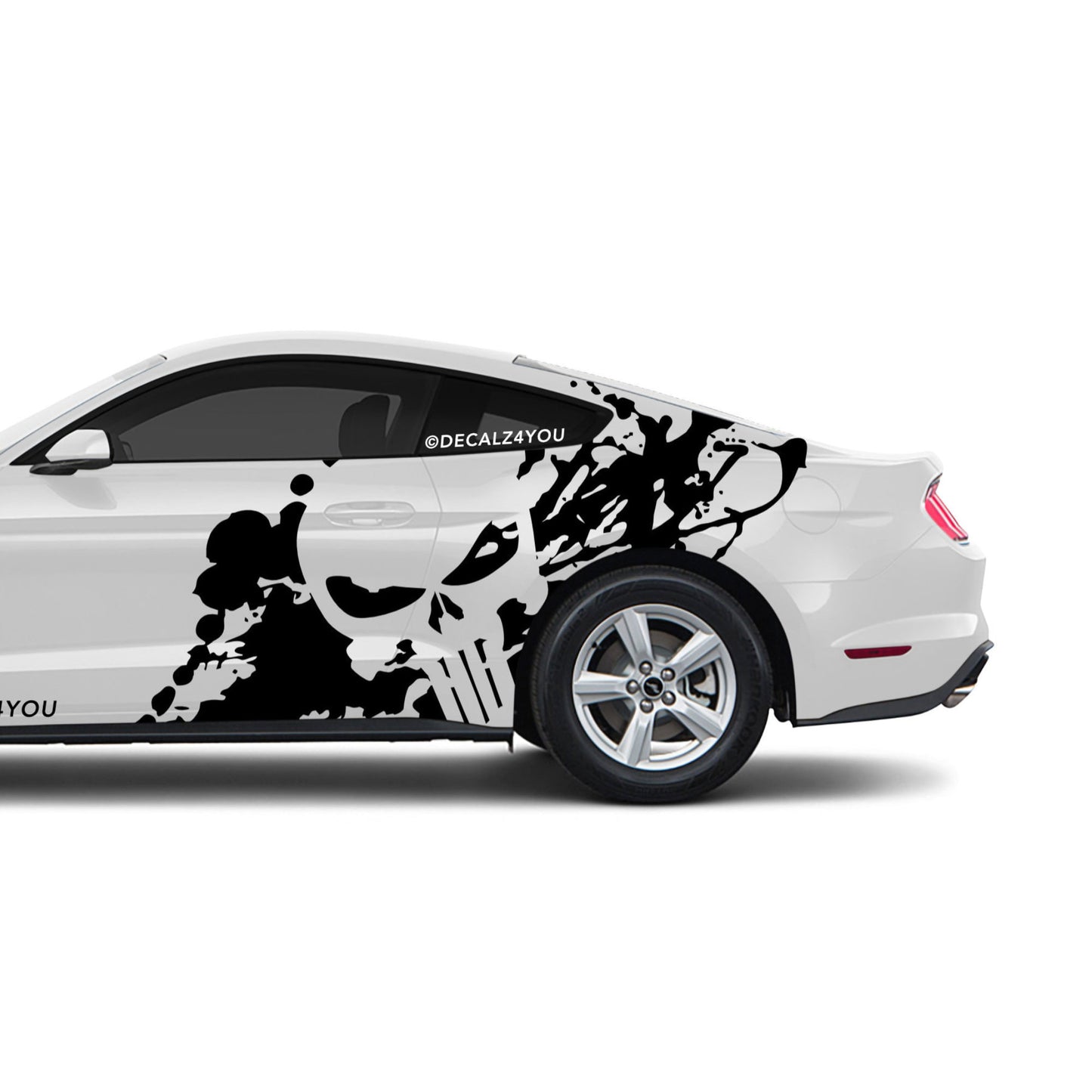 XL Punisher Side Graphic Includes Driver & Passenger Mustang 2015 - Current