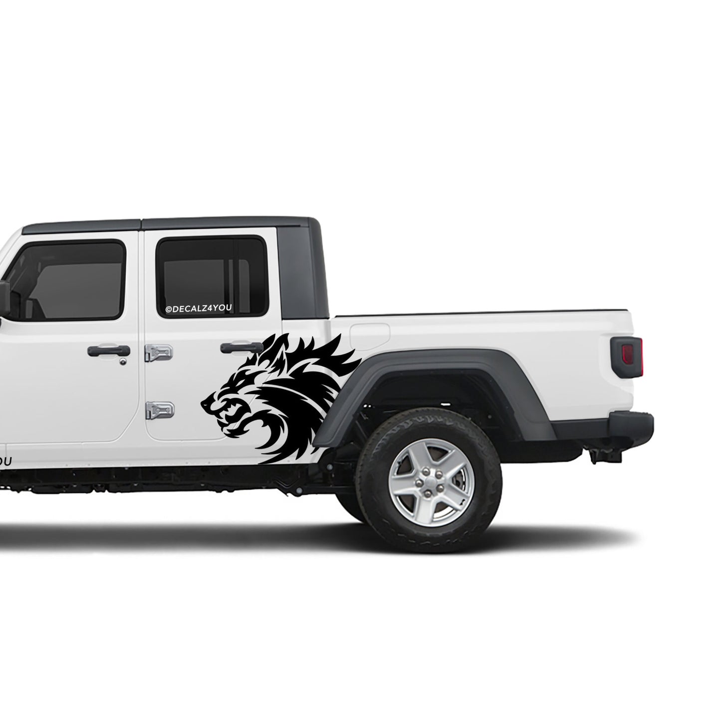 Snarling Wolf Side Graphic Includes Driver & Passenger Gladiator 2020 - Current