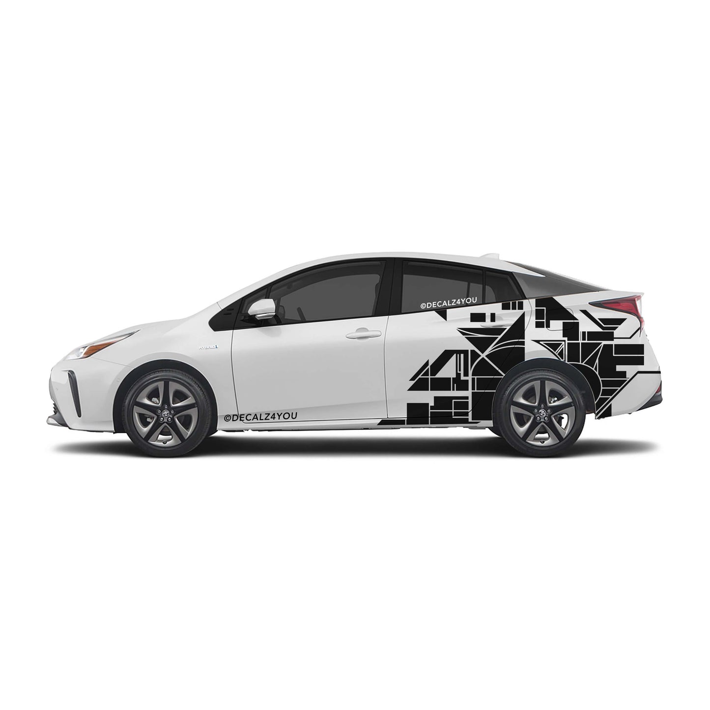 Abstract Design XL Side Graphic Includes Driver & Passenger Prius 2016 - 2022