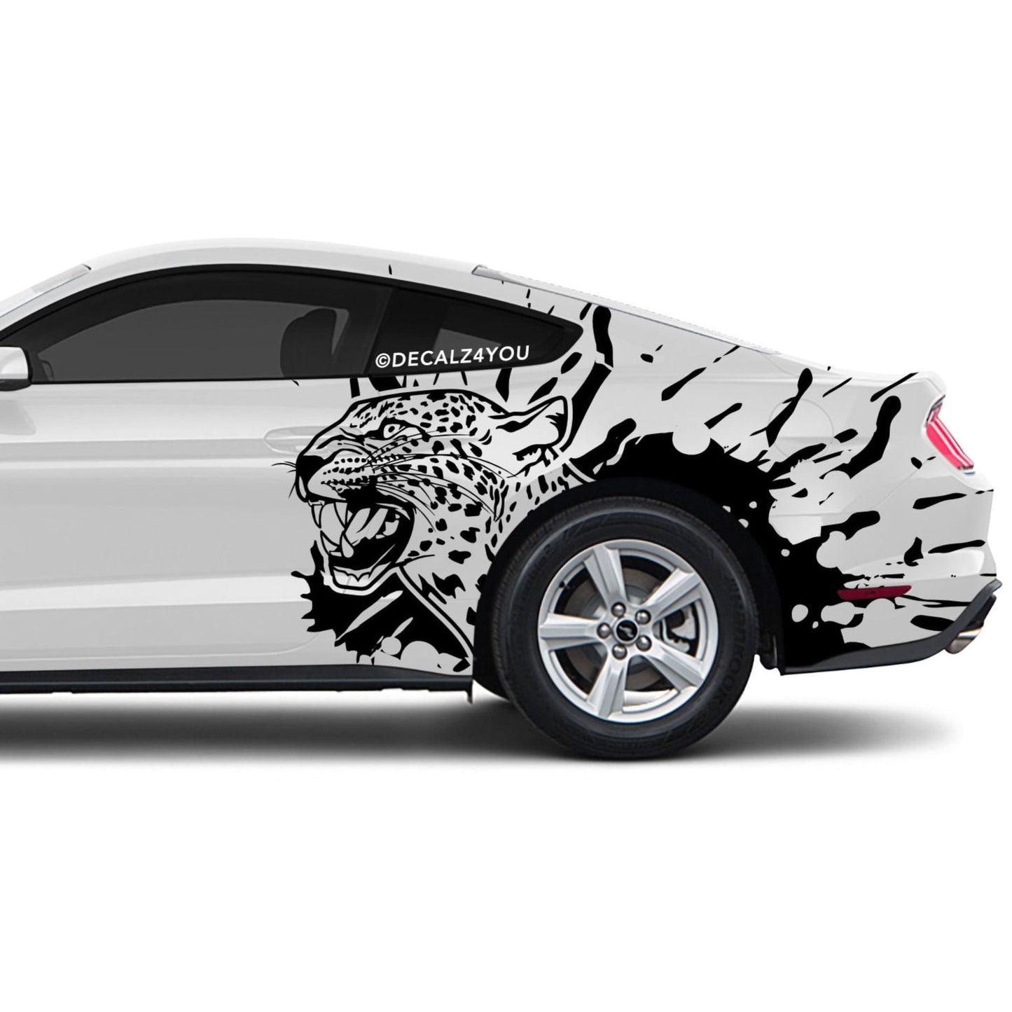 Leopard  Side Graphic Includes Driver & Passenger Mustang 2015 - Current