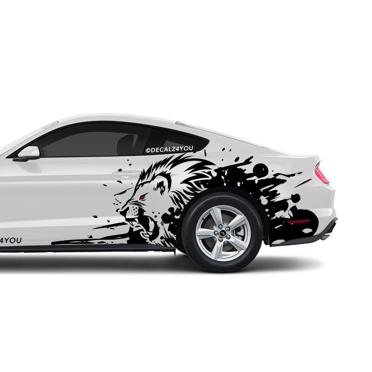 XL Lion Side Graphic Includes Driver & Passenger Mustang 2015 - Current