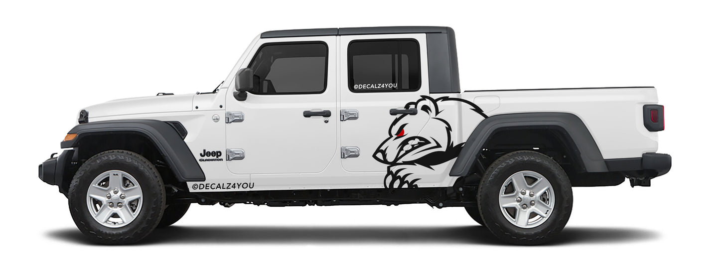 XL Grizzly Side Graphic Includes Driver & Passenger Gladiator 2020 - Current