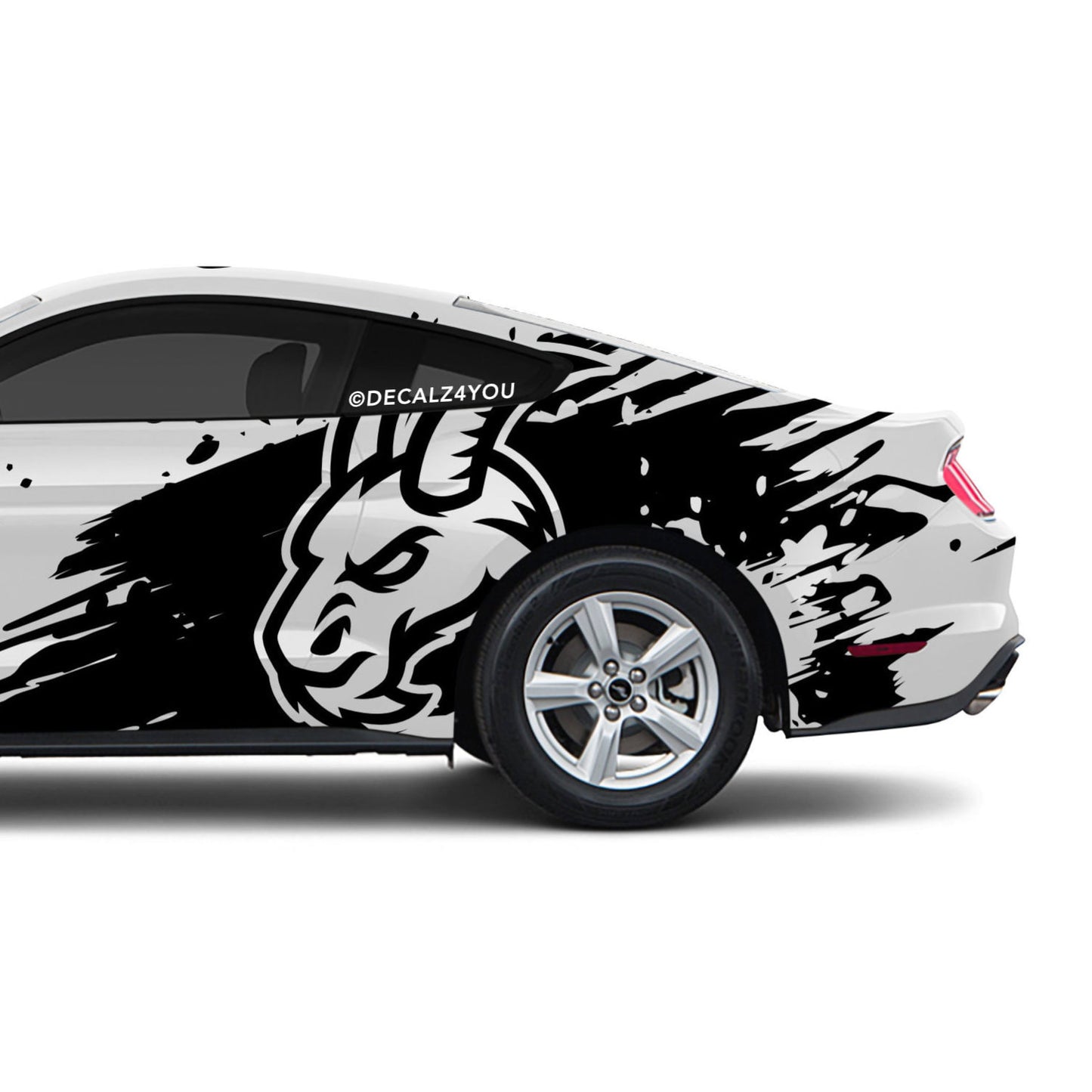Mean Angry Goat Side Graphic Includes Driver & Passenger Mustang 2015 - Current