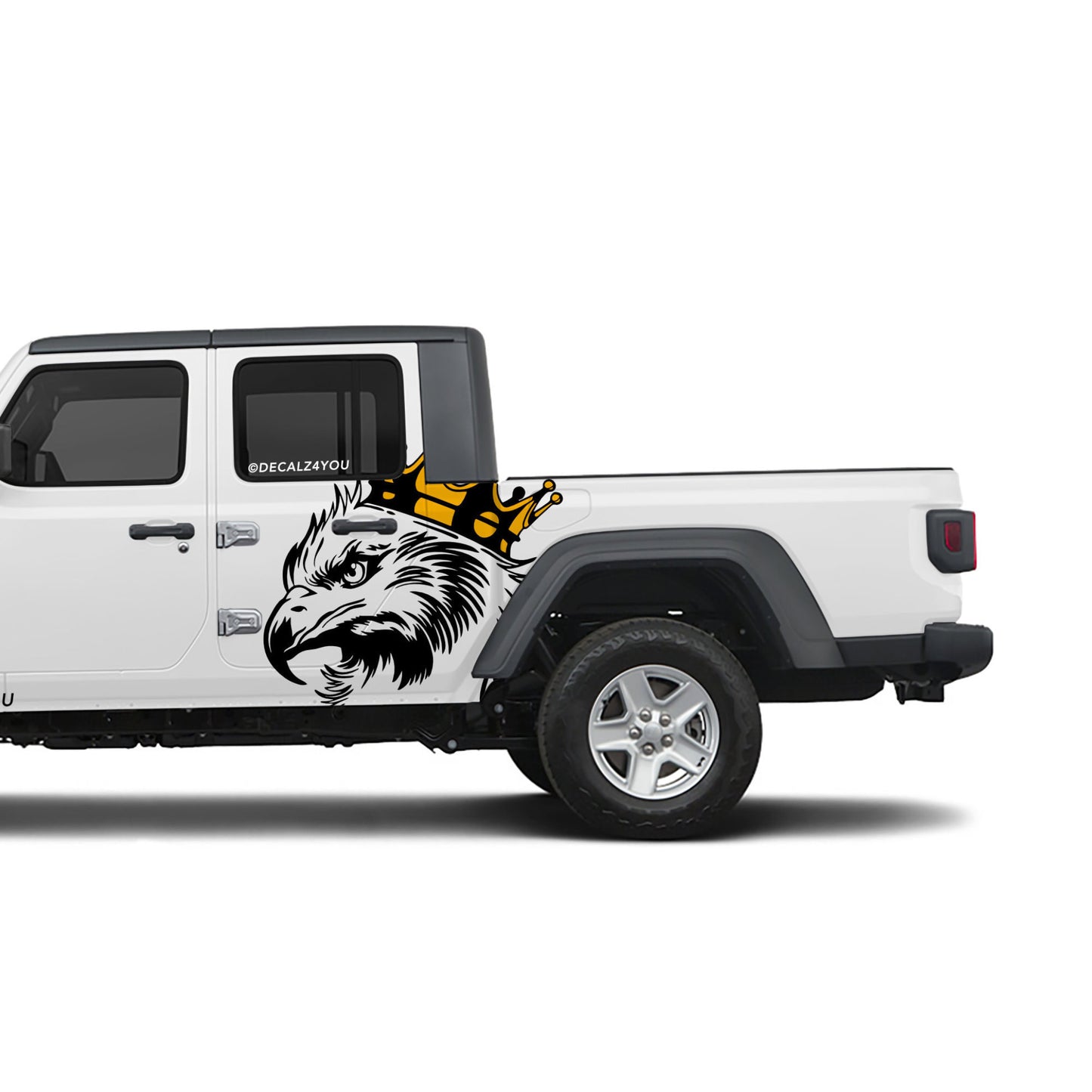 Large King Eagle Head Side Graphic Includes Driver & Passenger Gladiator 2020 - Current