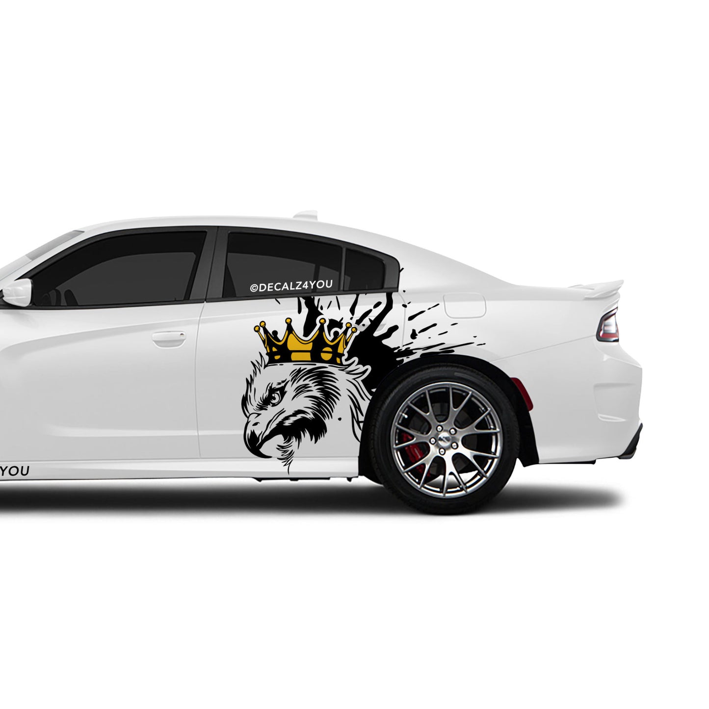 Large King Eagle Side Graphic Includes Driver & Passenger Charger 2015 - Current