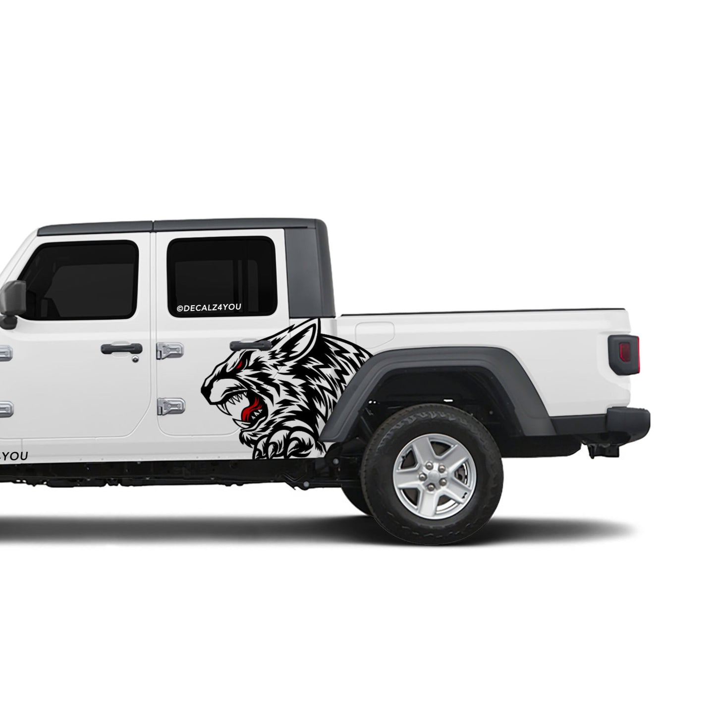 Angry Tiger Side Graphic Includes Driver & Passenger Gladiator 2020 - Current