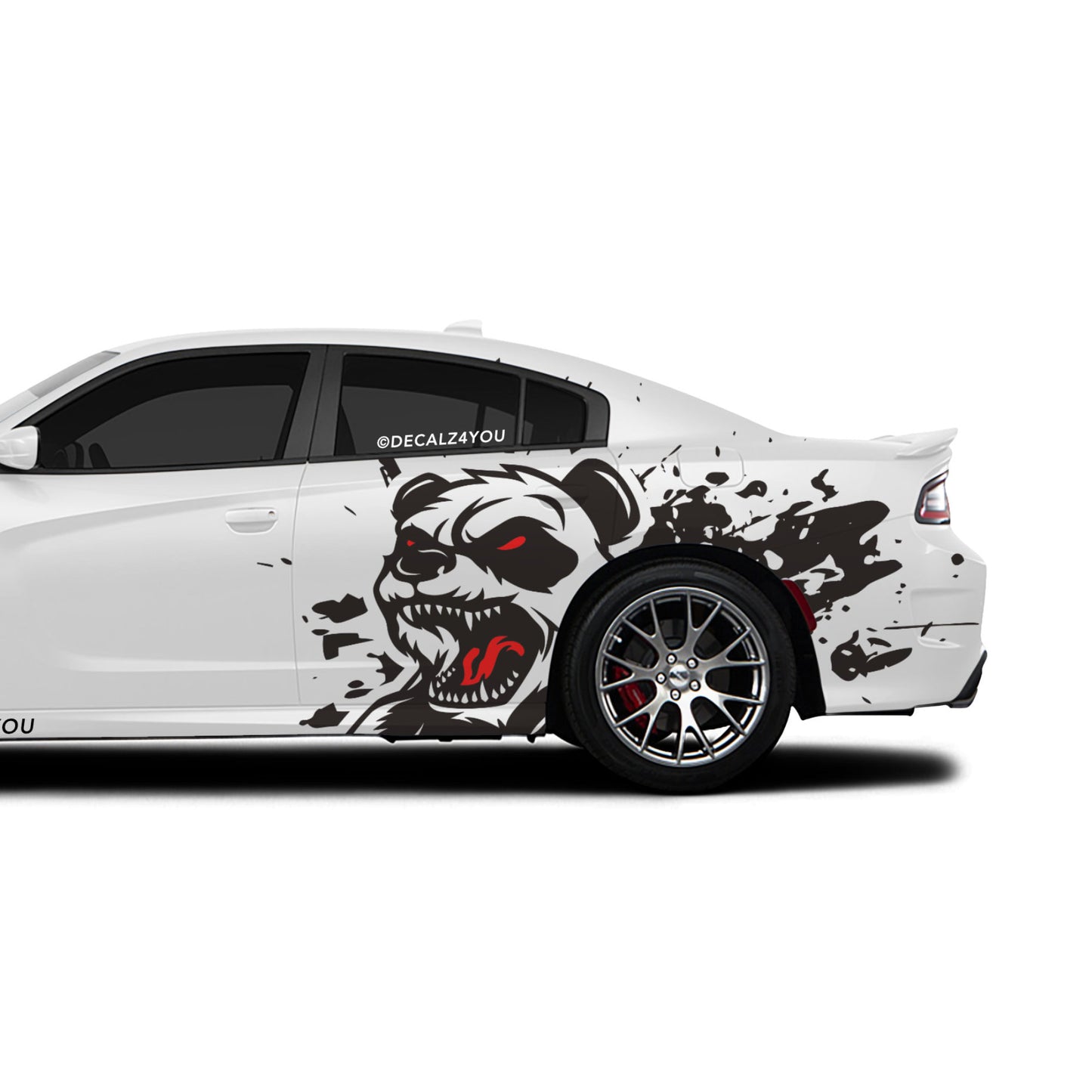 XL Angry Panda Side Graphic Includes Driver & Passenger Charger 2015 - Current