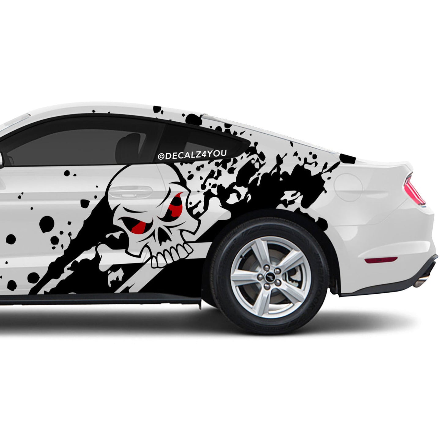 XL Skull Side Graphic Includes Driver & Passenger Mustang 2015 - Current