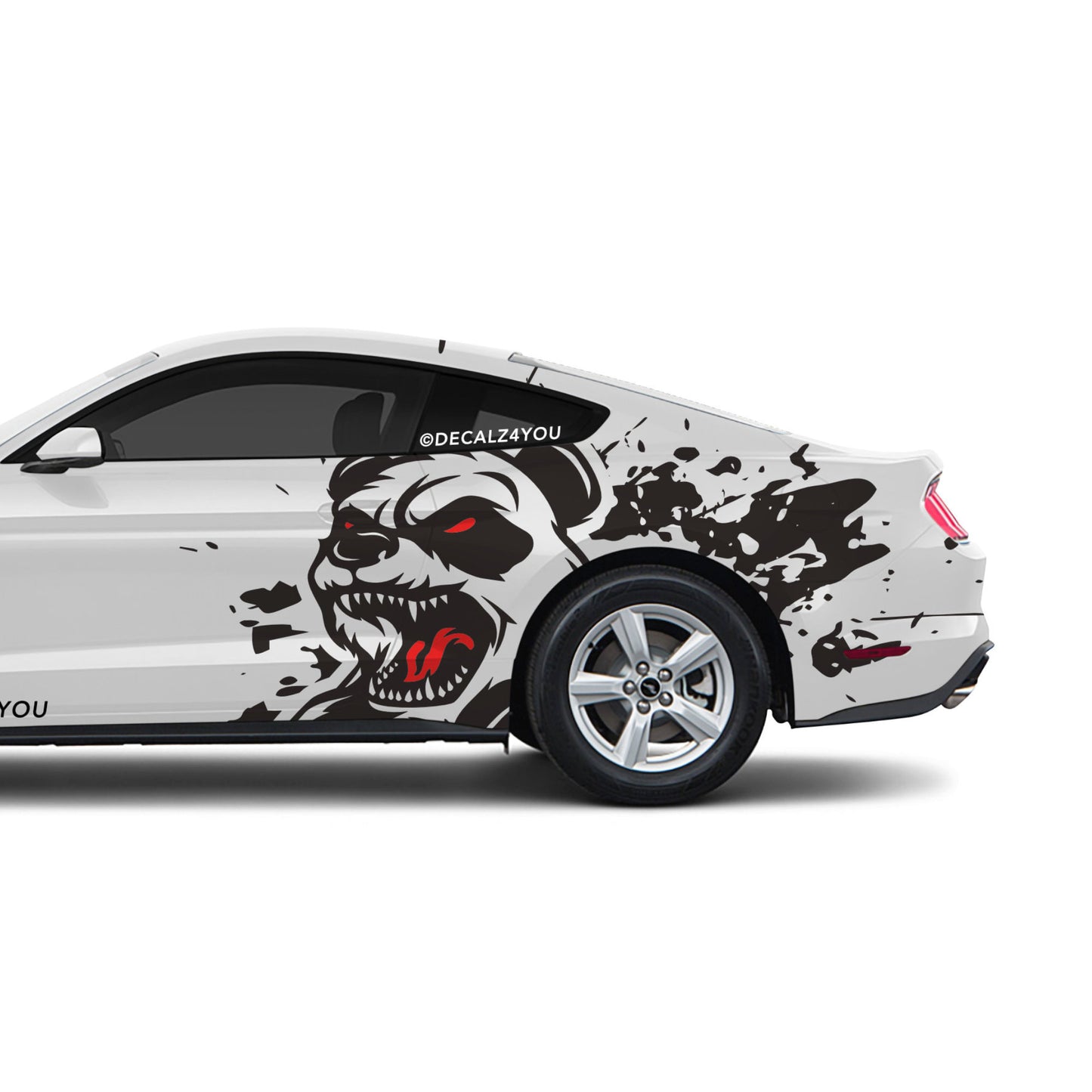 XL Angry Panda Side Graphic Includes Driver & Passenger Mustang 2015 - Current