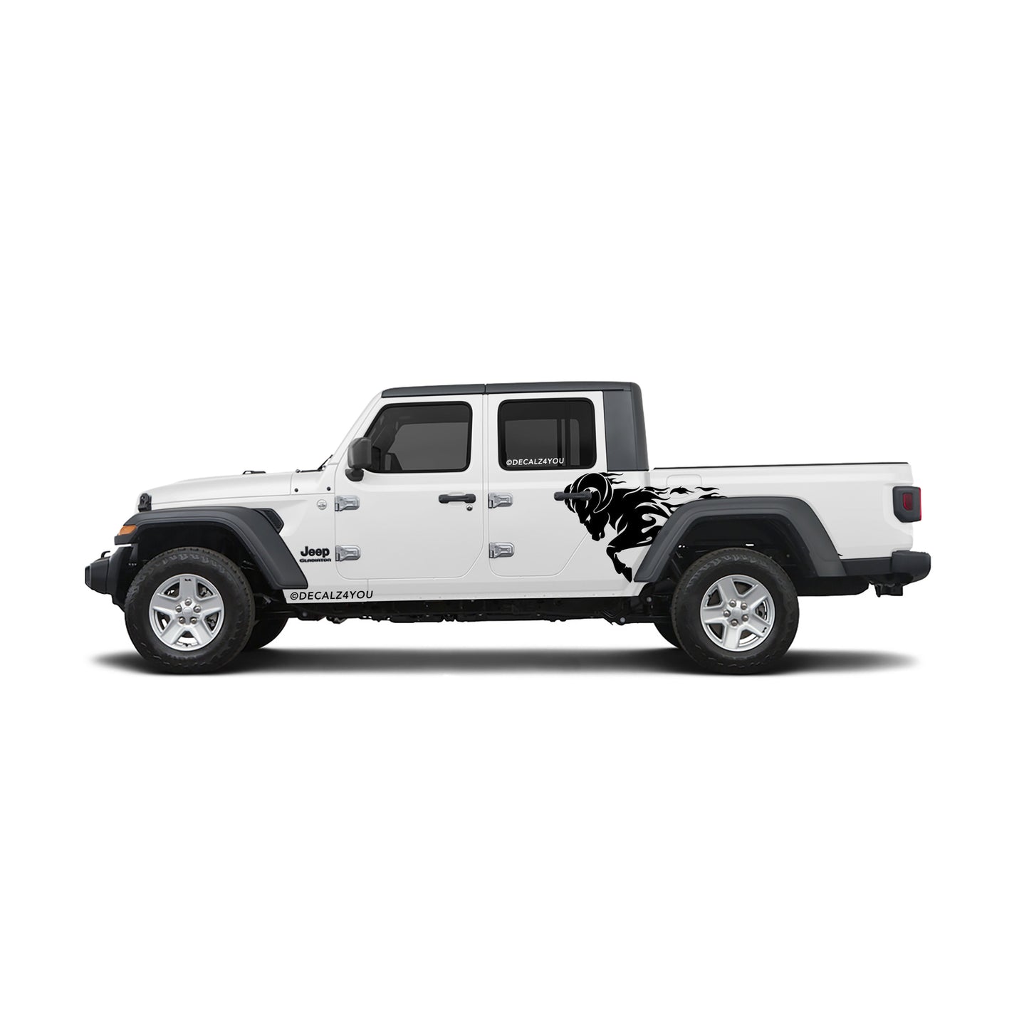 Angry Ram Side Graphic Includes Driver & Passenger Gladiator 2020 - Current