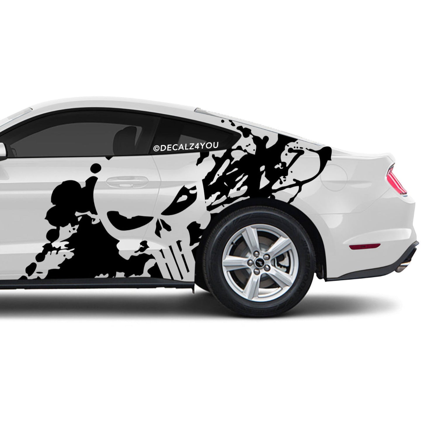 XL Punisher Side Graphic Includes Driver & Passenger Mustang 2015 - Current