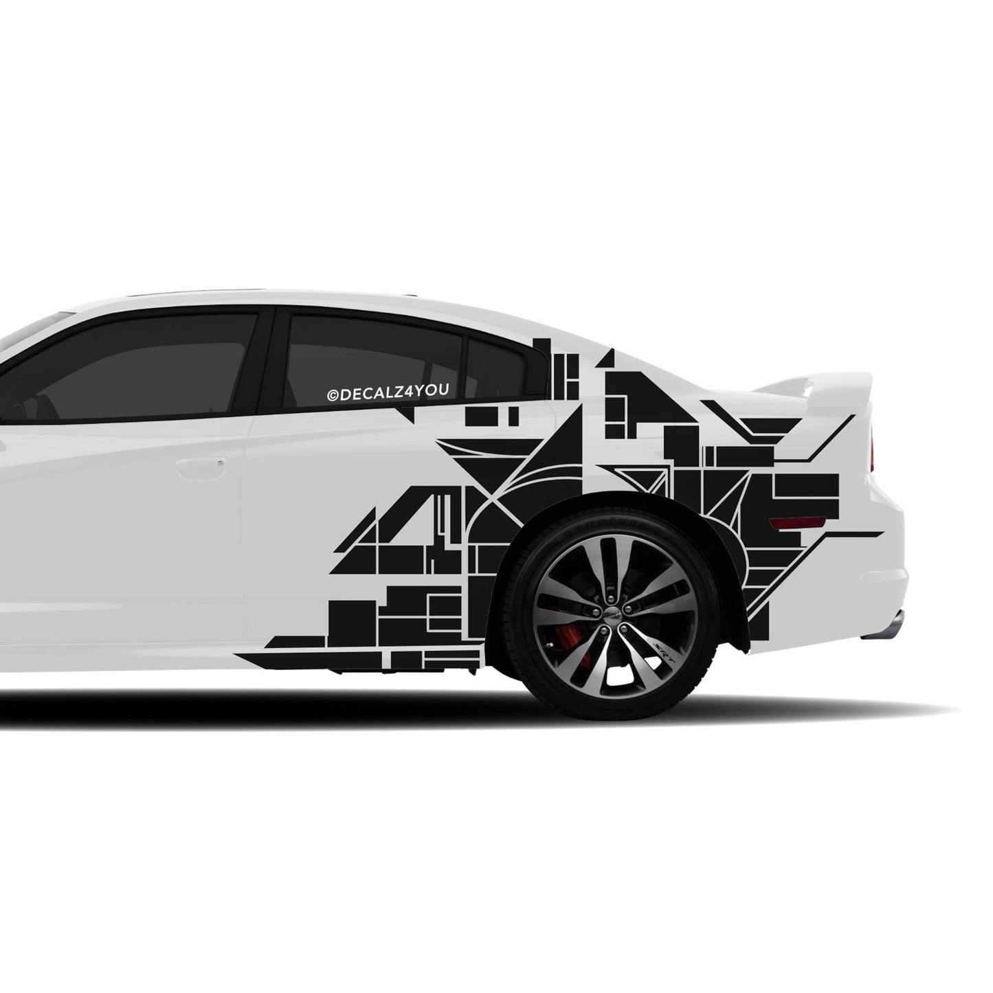 Abstract Design XL Side Graphic Includes Driver & Passenger Charger 2011 - 2014