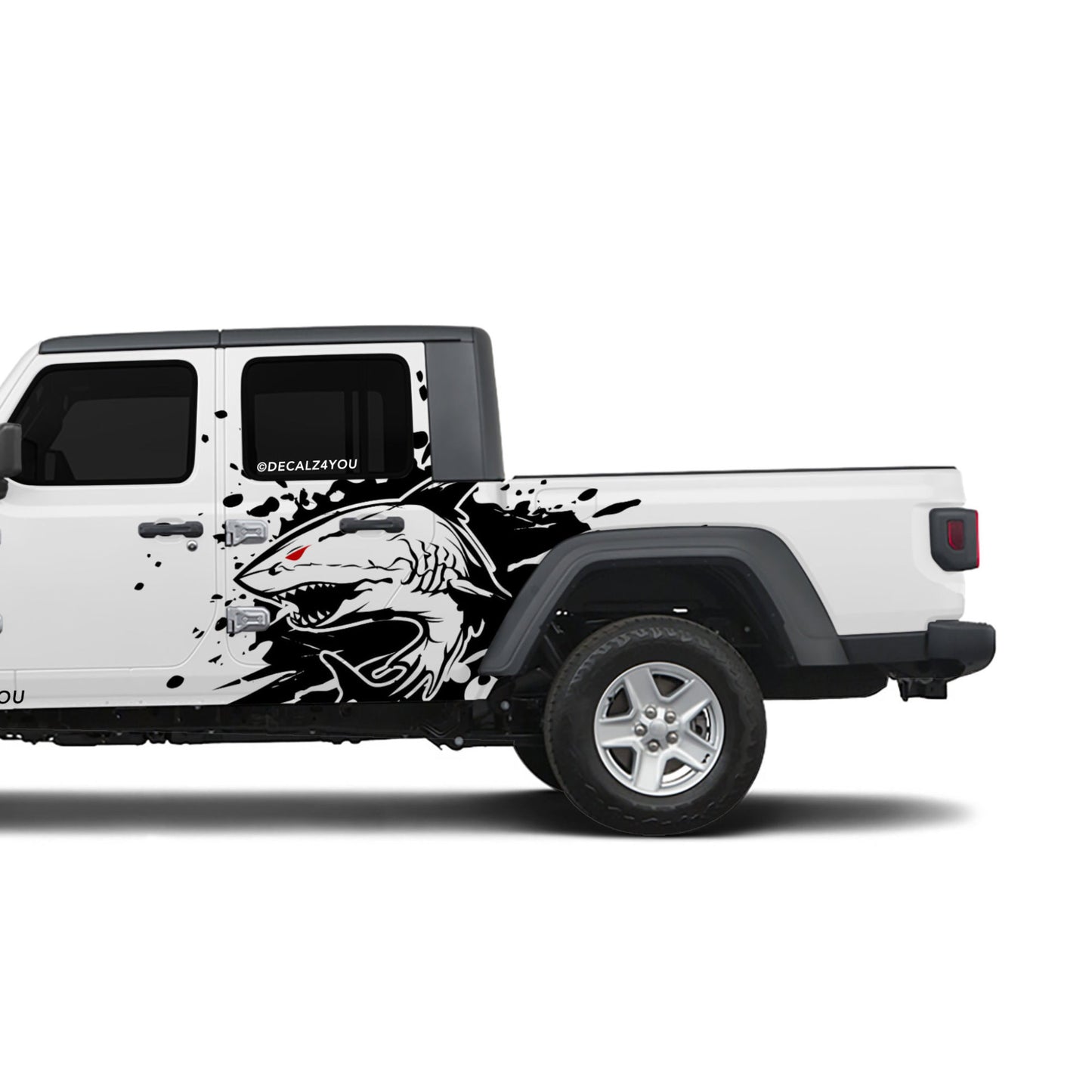 Angry Shark Side Graphic Includes Driver & Passenger Gladiator 2020 - Current