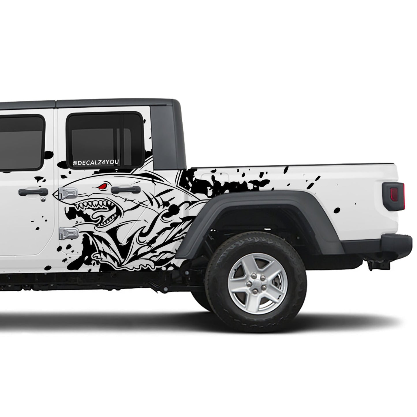 XL Angry Shark Side Graphic Includes Driver & Passenger Gladiator 2020 - Current