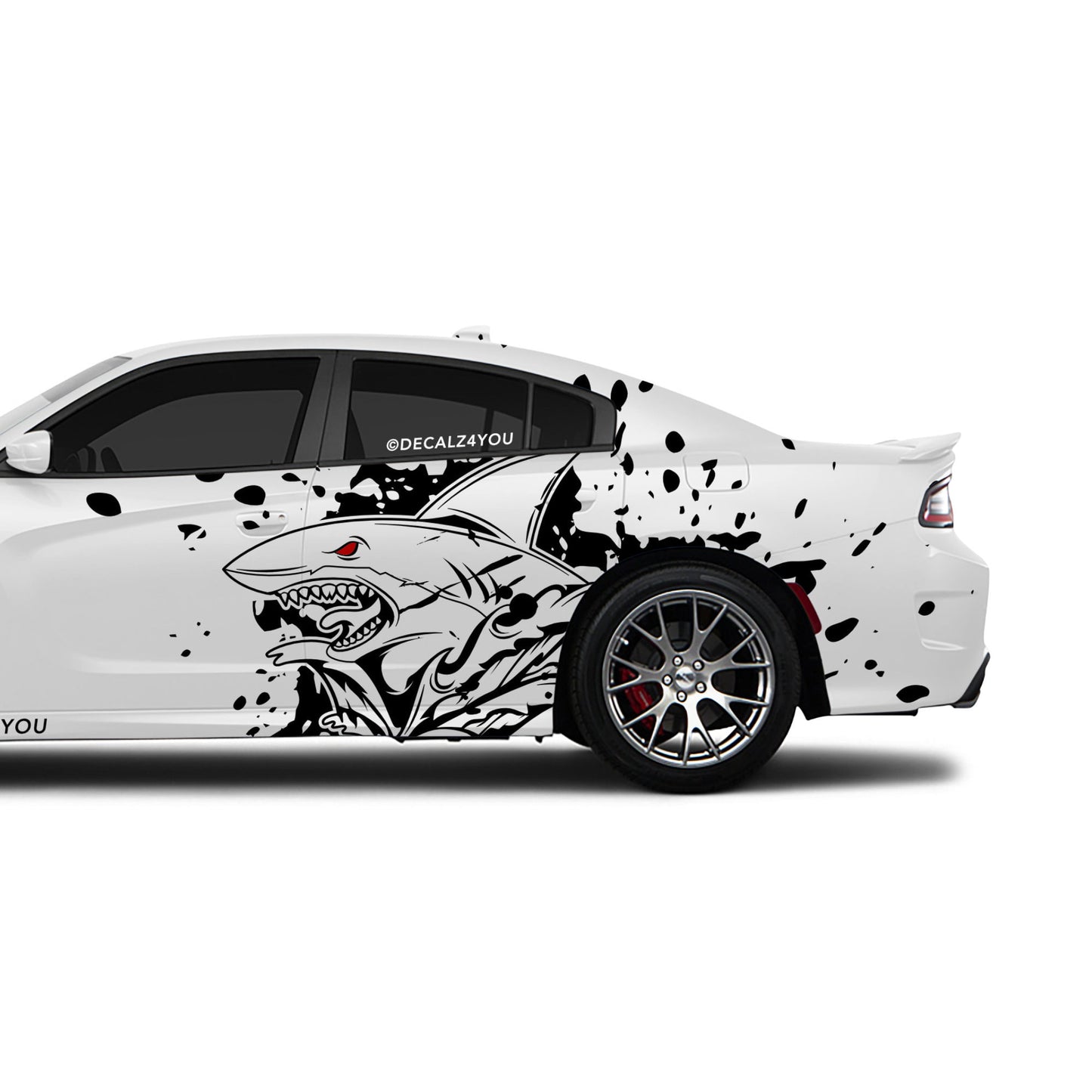 XL Angry Shark Side Graphic Includes Driver & Passenger Charger 2015 - Current