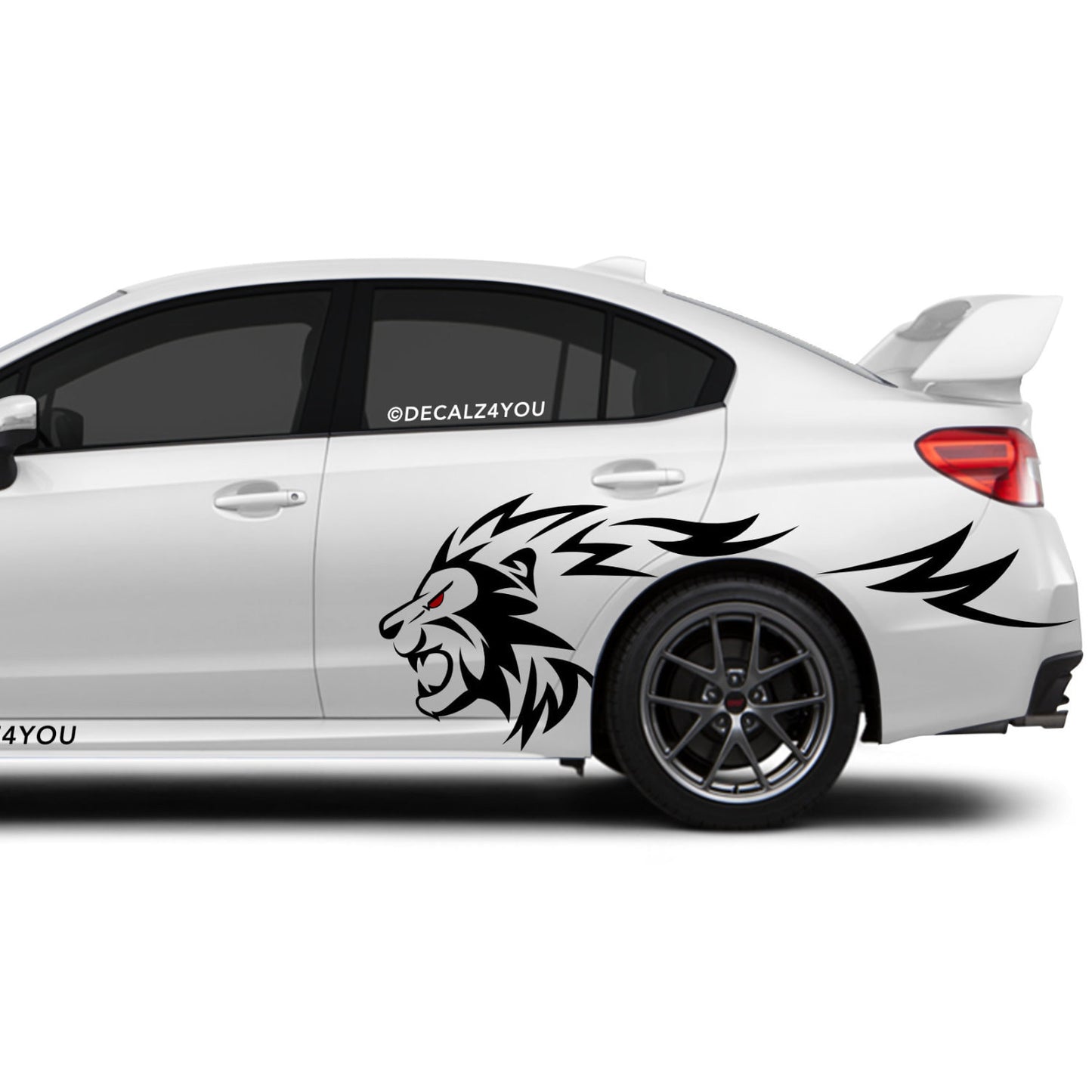 Lion Side Graphic Includes Driver & Passenger Universal