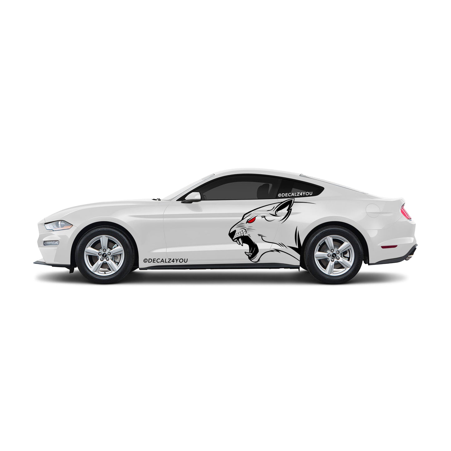 Lioness Side Graphic Includes Driver & Passenger Mustang 2015 - Current