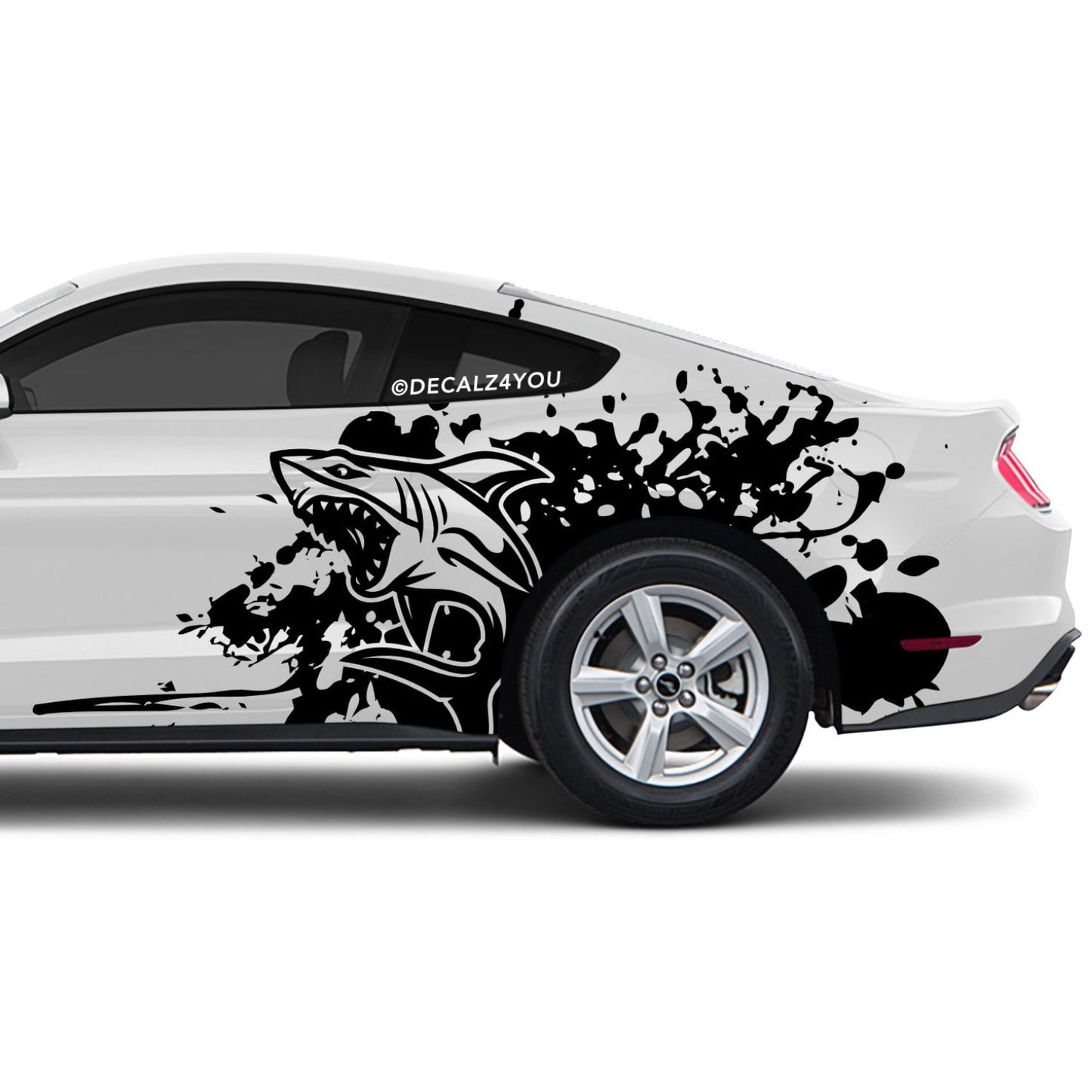 Mean Shark Side Graphic Includes Driver & Passenger Mustang 2015 - Current