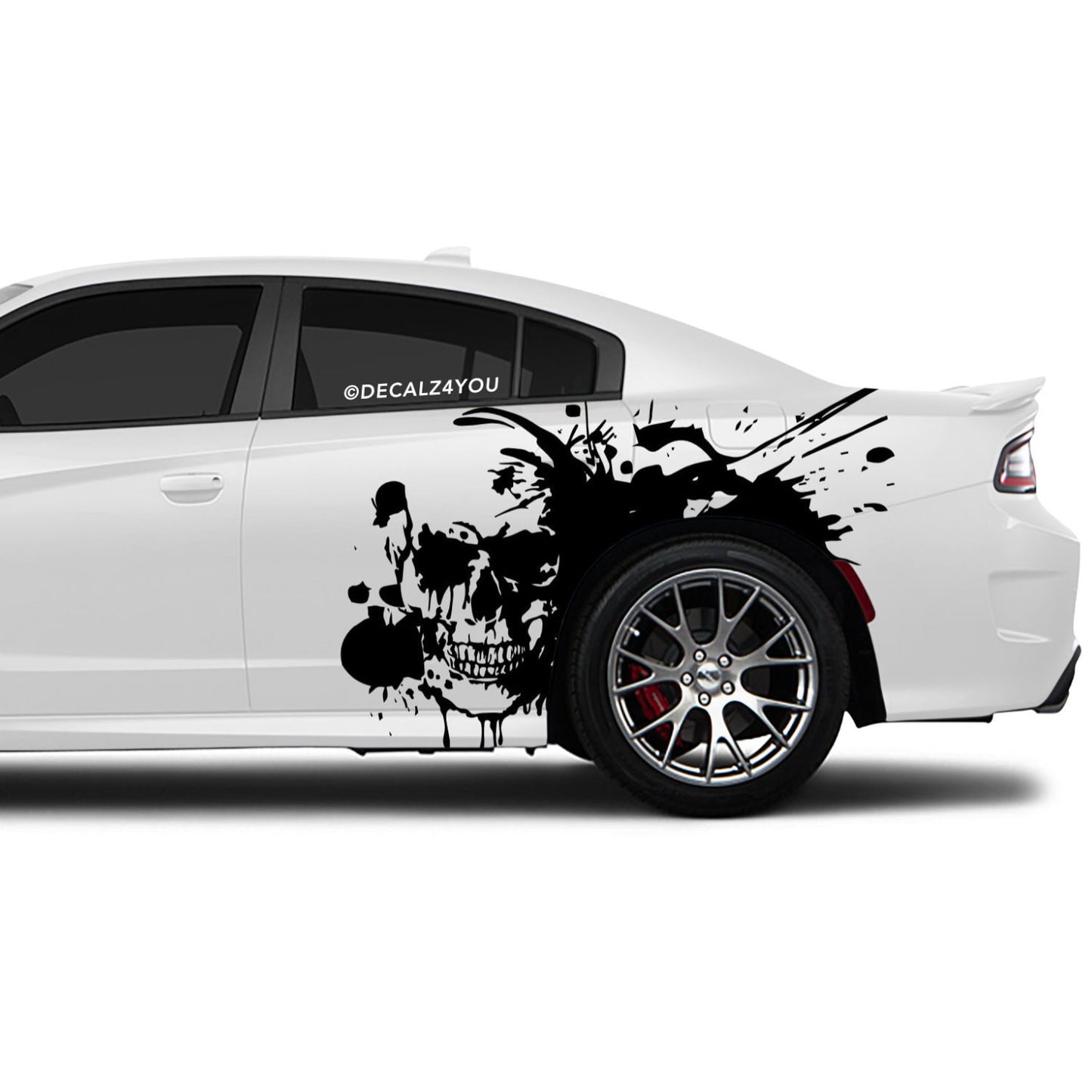Large Skull Side Graphic Includes Driver & Passenger Charger 2015 - Current