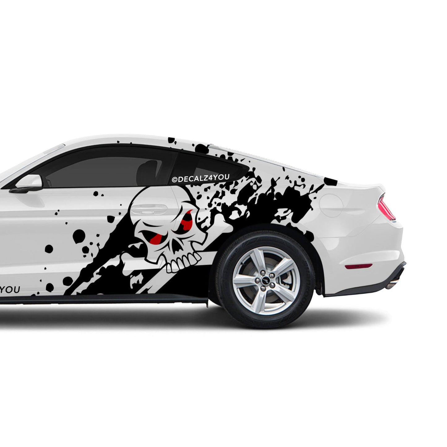 XL Skull Side Graphic Includes Driver & Passenger Mustang 2015 - Current