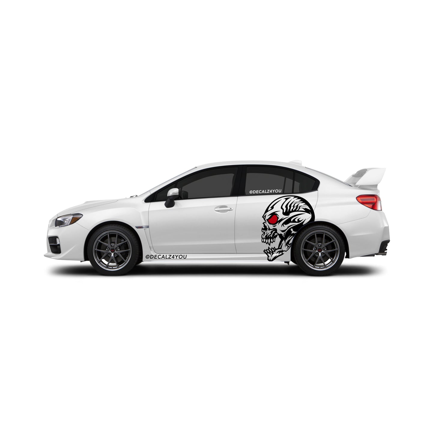 Skull Head Side Graphic Includes Driver & Passenger Universal