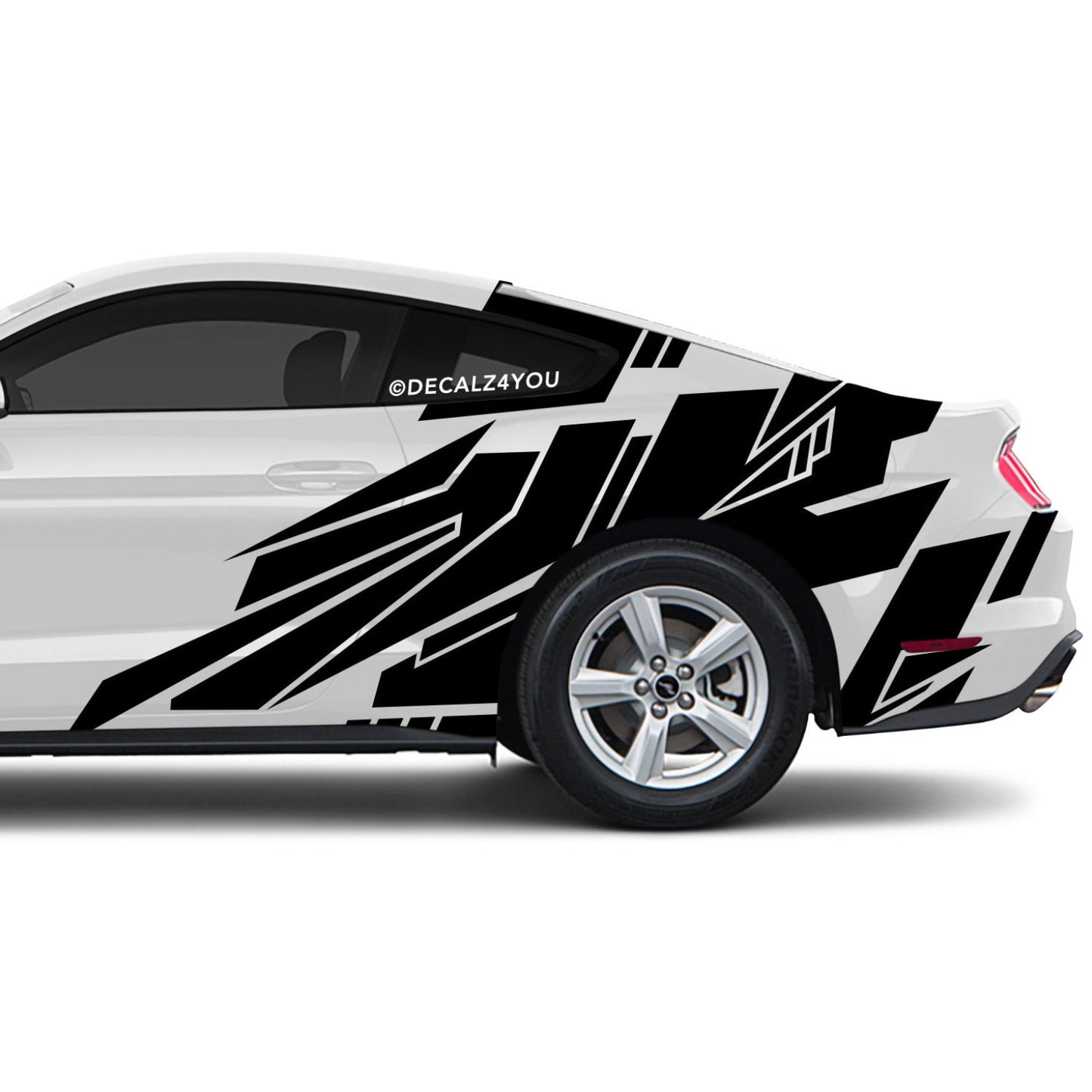 Abstract Large Side Graphic Includes Driver & Passenger Mustang 2015 - Current