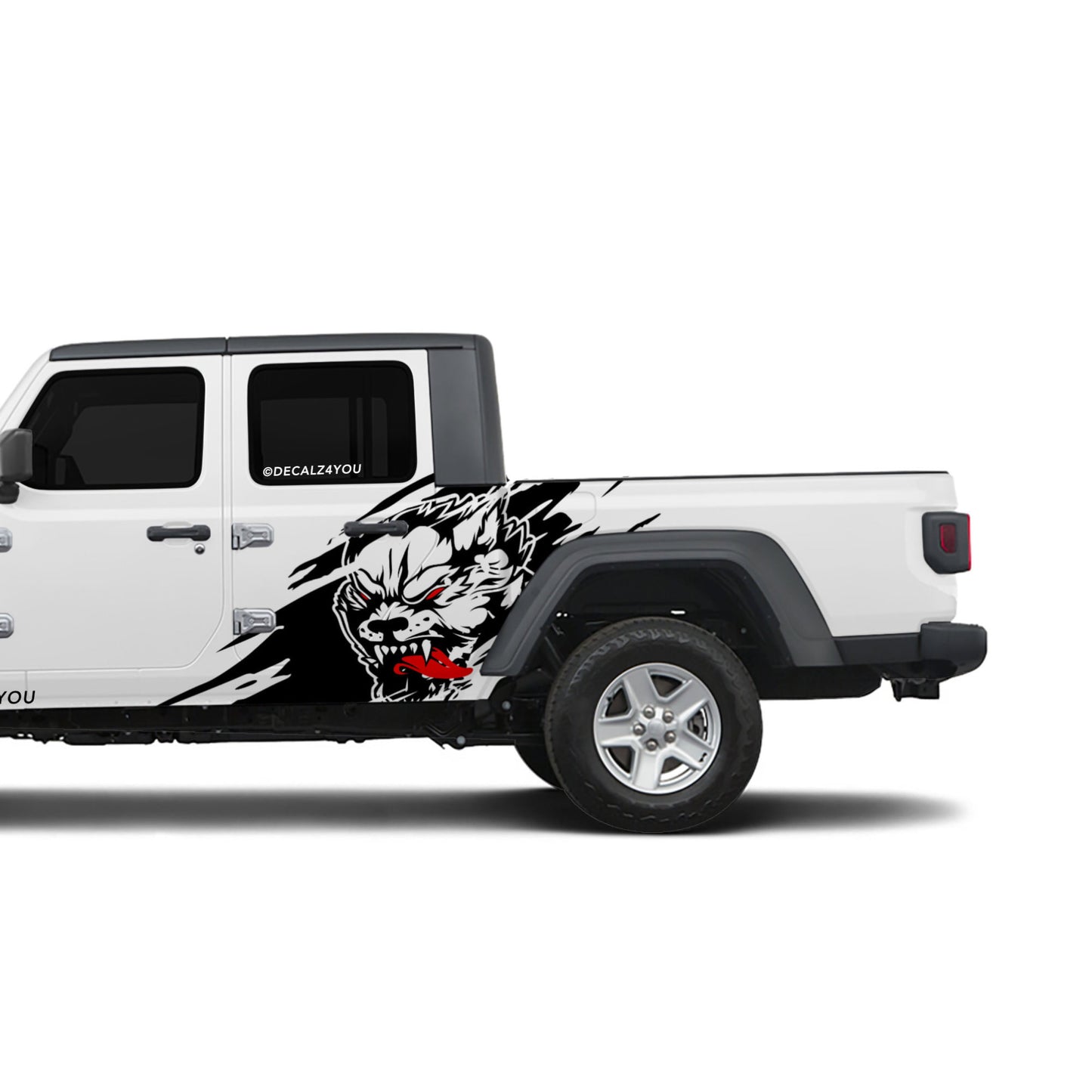 Angry Wolf Side Graphic Includes Driver & Passenger Gladiator 2020 - Current