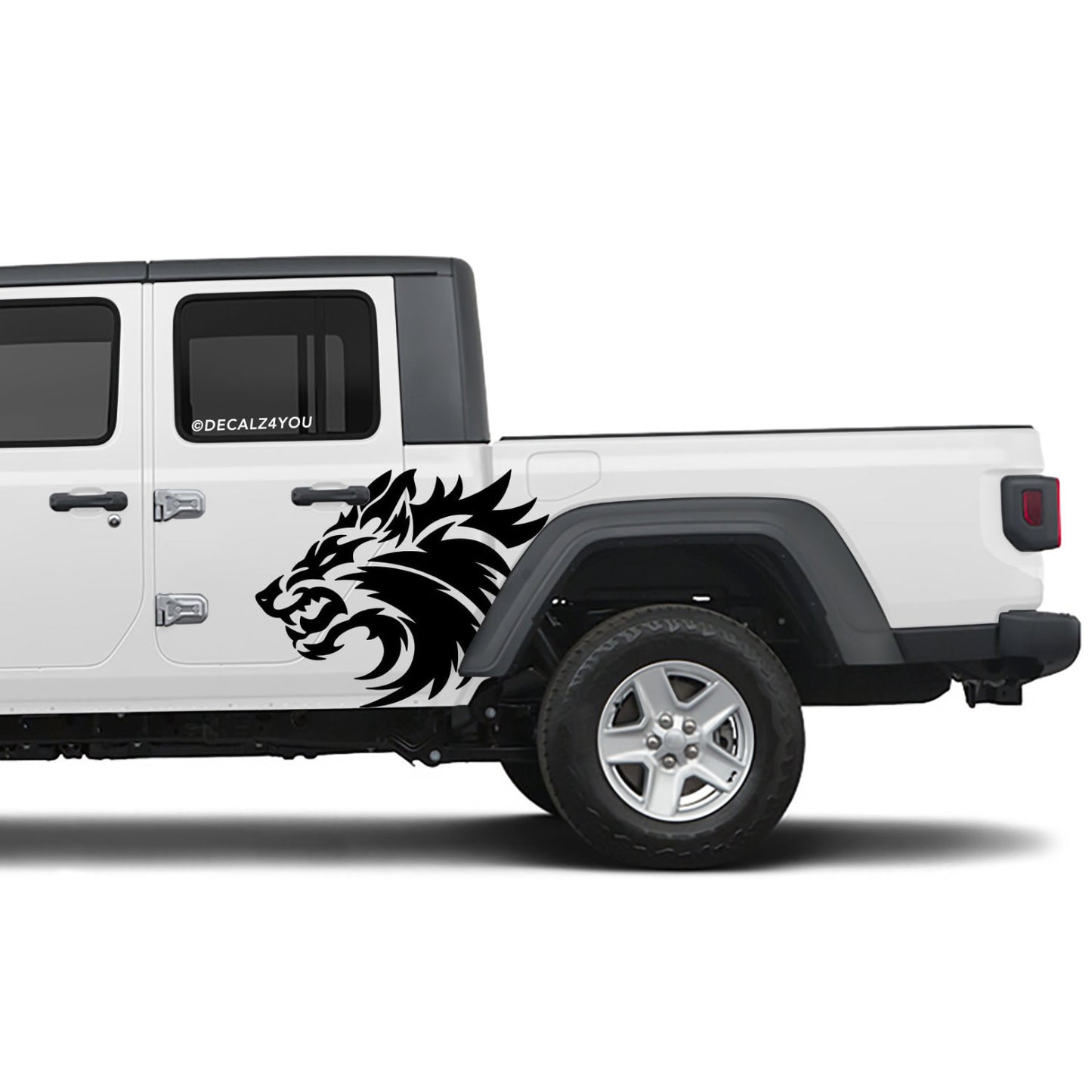 Snarling Wolf Side Graphic Includes Driver & Passenger Gladiator 2020 - Current