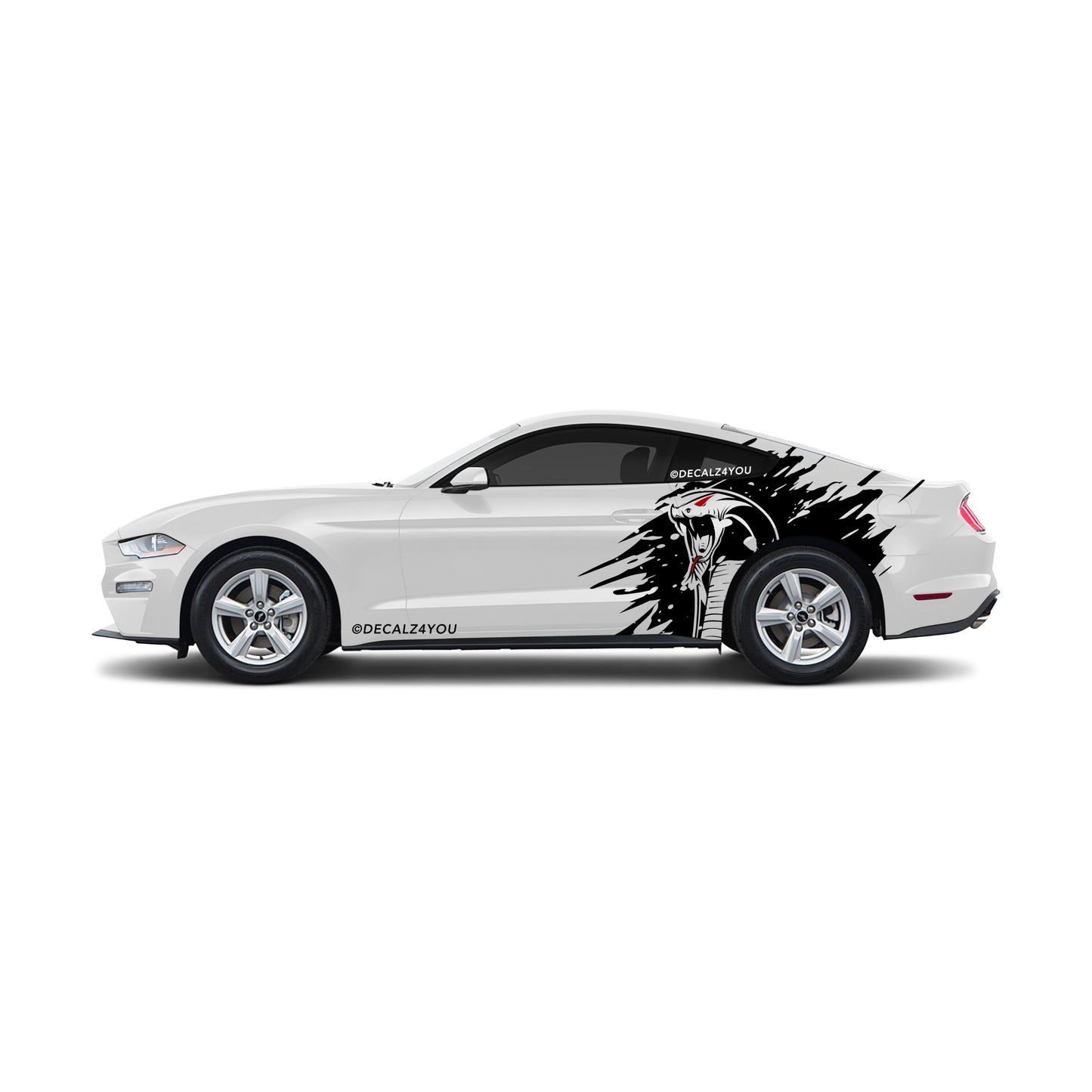 Angry Cobra  XL Side Graphic Includes Driver & Passenger Mustang 2015 - Current