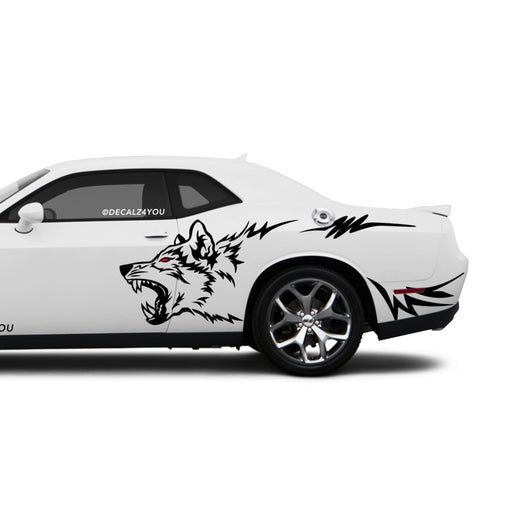 Wolf Side Graphic Includes Driver & Passenger Challenger 2008 - Current.