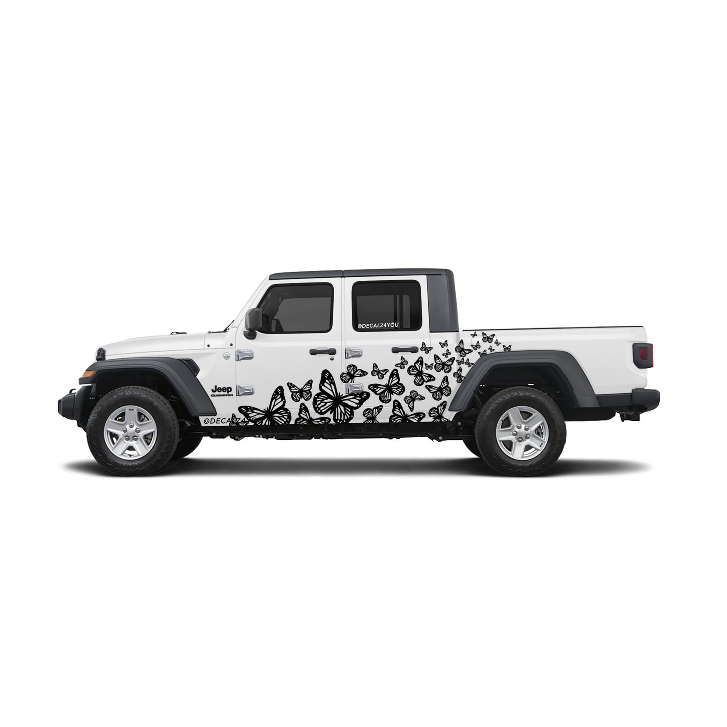 Beautiful Butterflies Side Graphic Includes Driver & Passenger Gladiator 2020 - Current