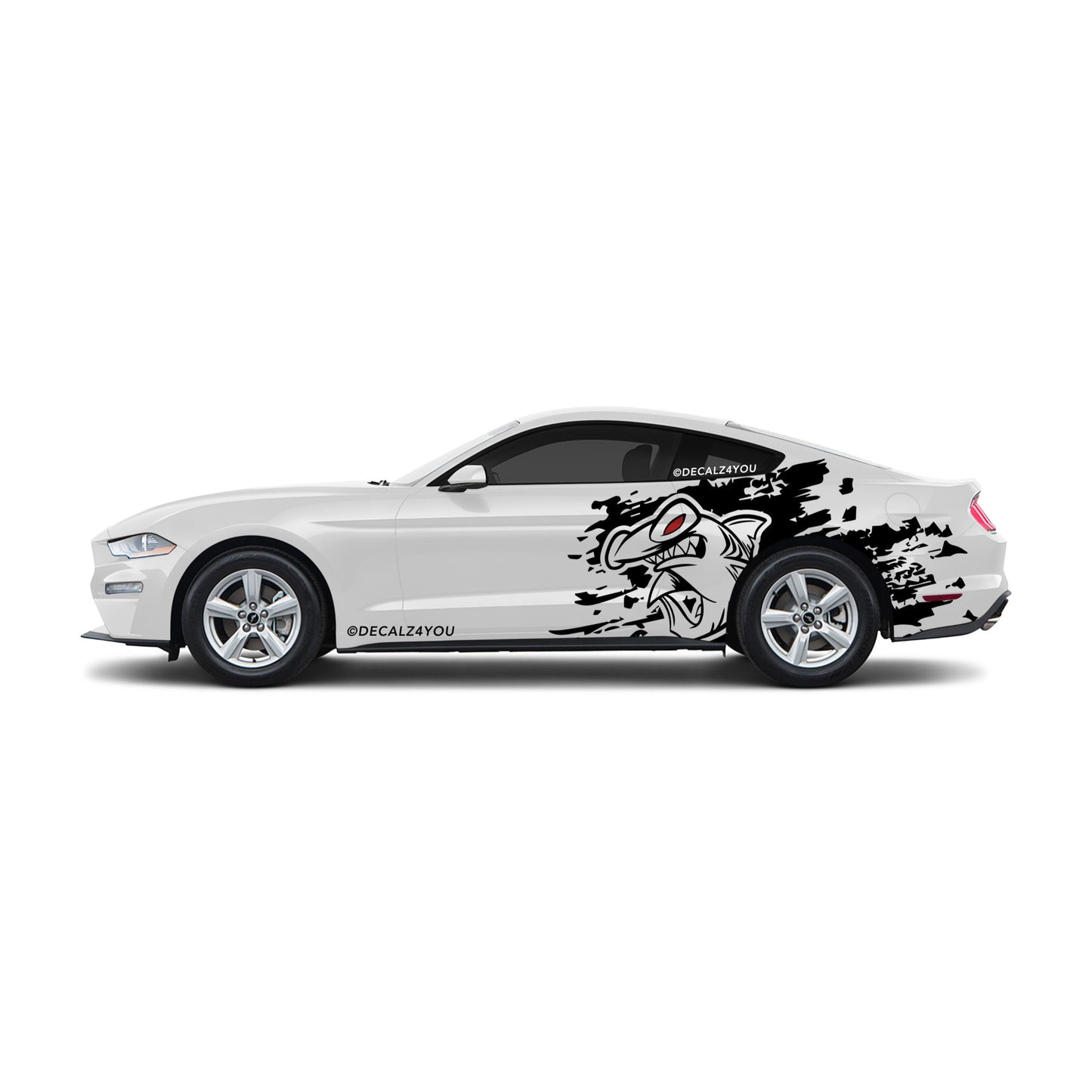 Large Hammer Head Side Graphic Includes Driver & Passenger Mustang 2015 - Current