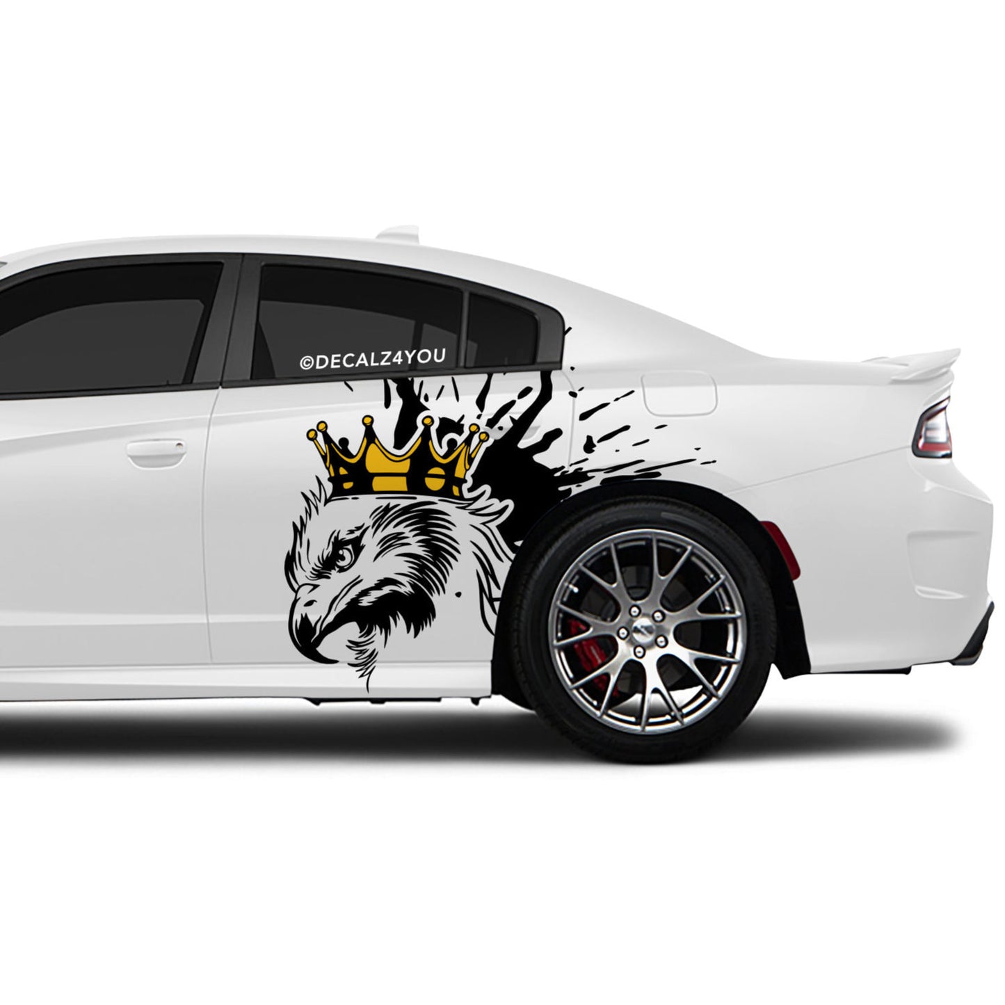 Large King Eagle Side Graphic Includes Driver & Passenger Charger 2015 - Current