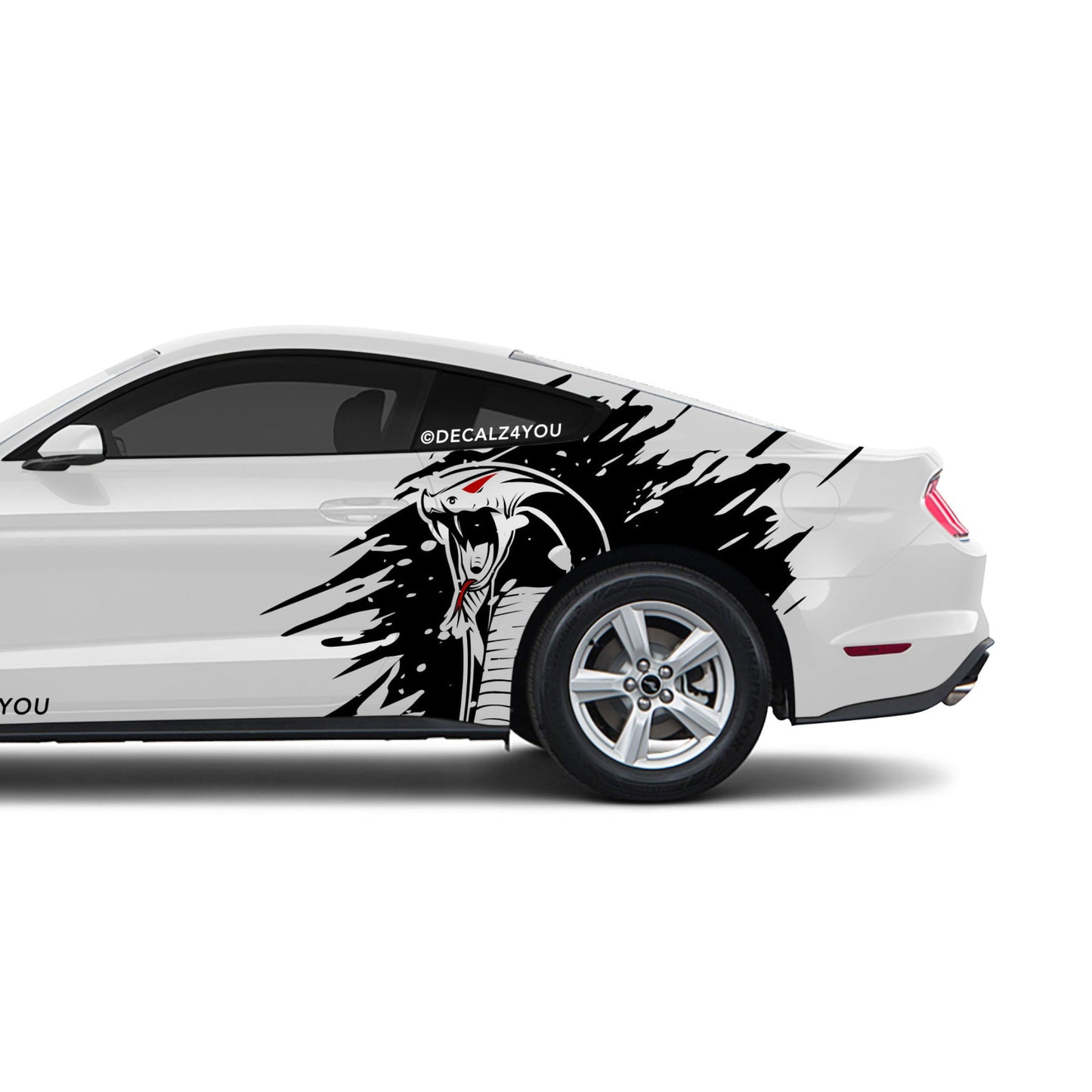 Angry Cobra  XL Side Graphic Includes Driver & Passenger Mustang 2015 - Current