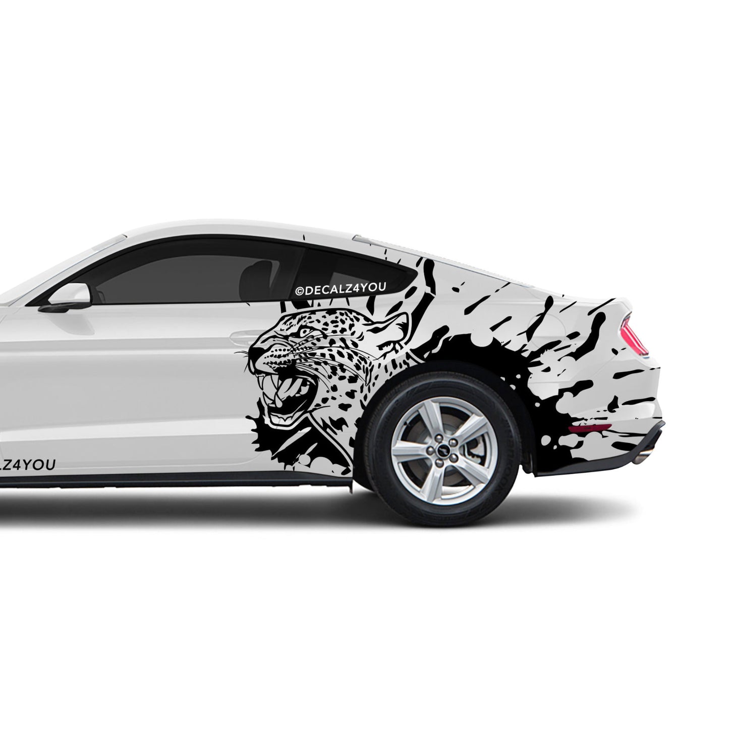 Leopard  Side Graphic Includes Driver & Passenger Mustang 2015 - Current