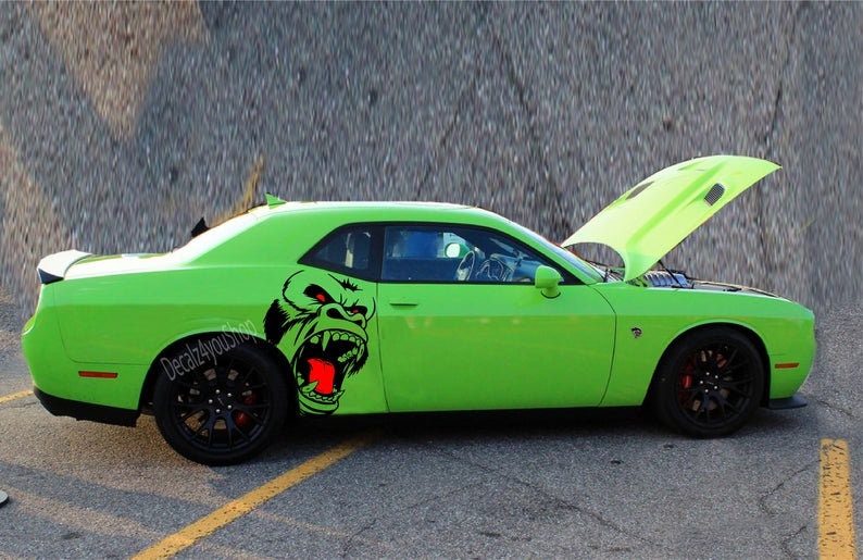 Angry Gorilla Kong Graphic- INCLUDES Both Sides.