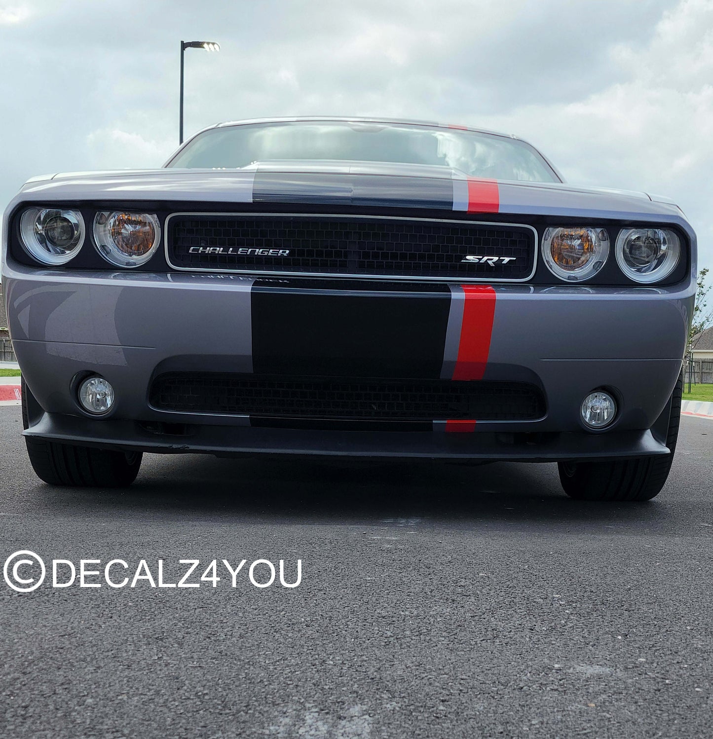 Fat Racing Stripe Challenger 2008-2014 Machine Cut To Size No Trimming Needed.