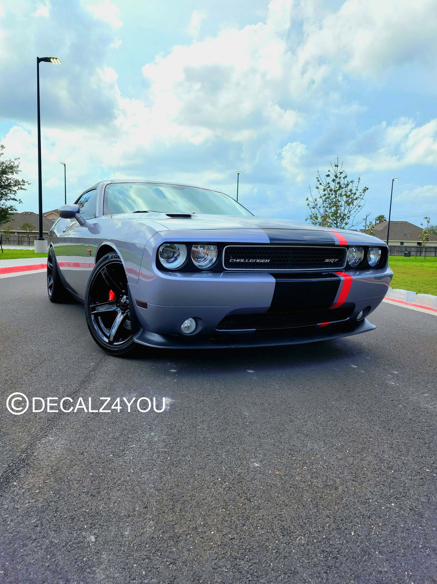 Fat Racing Stripe Challenger 2008-2014 Machine Cut To Size No Trimming Needed.