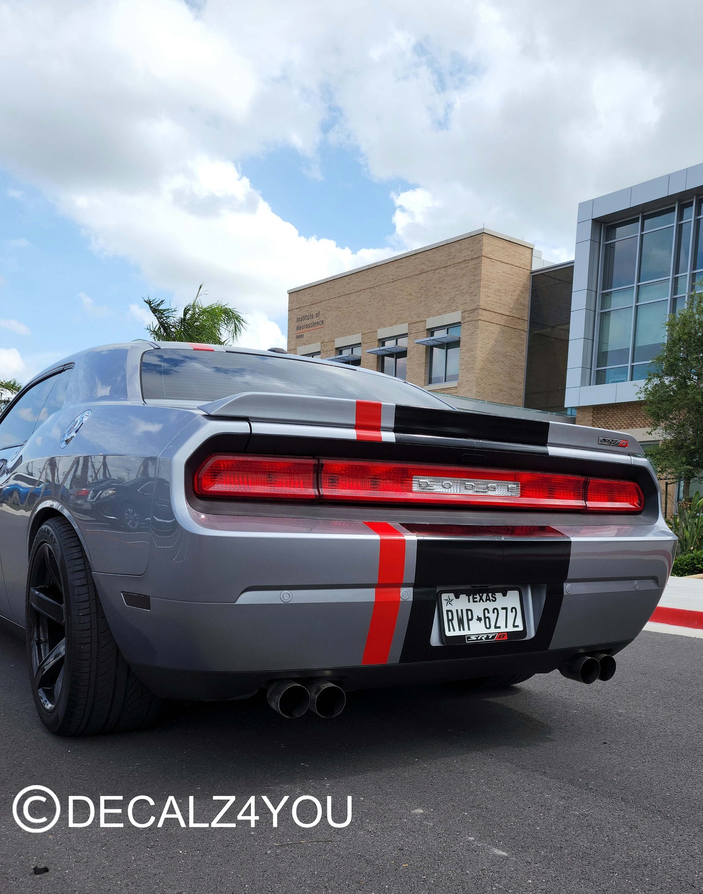 Fat Racing Stripe Challenger 2008-2014 Machine Cut To Size No Trimming Needed.