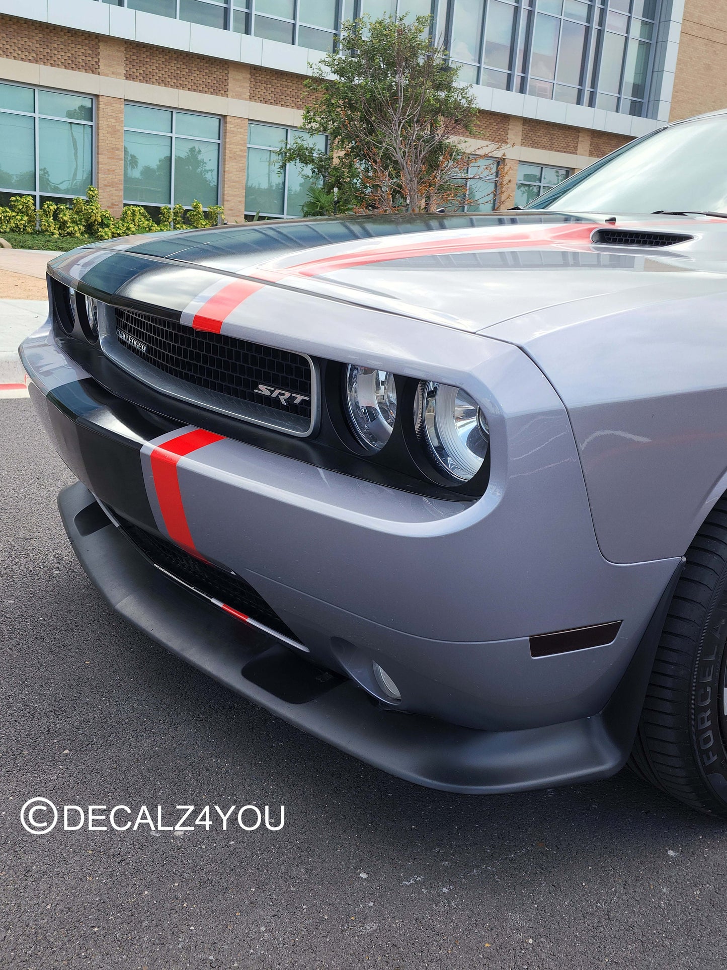 Fat Racing Stripe Challenger 2008-2014 Machine Cut To Size No Trimming Needed.