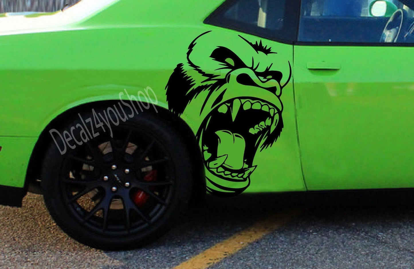 Angry Gorilla Kong Graphic- INCLUDES Both Sides.