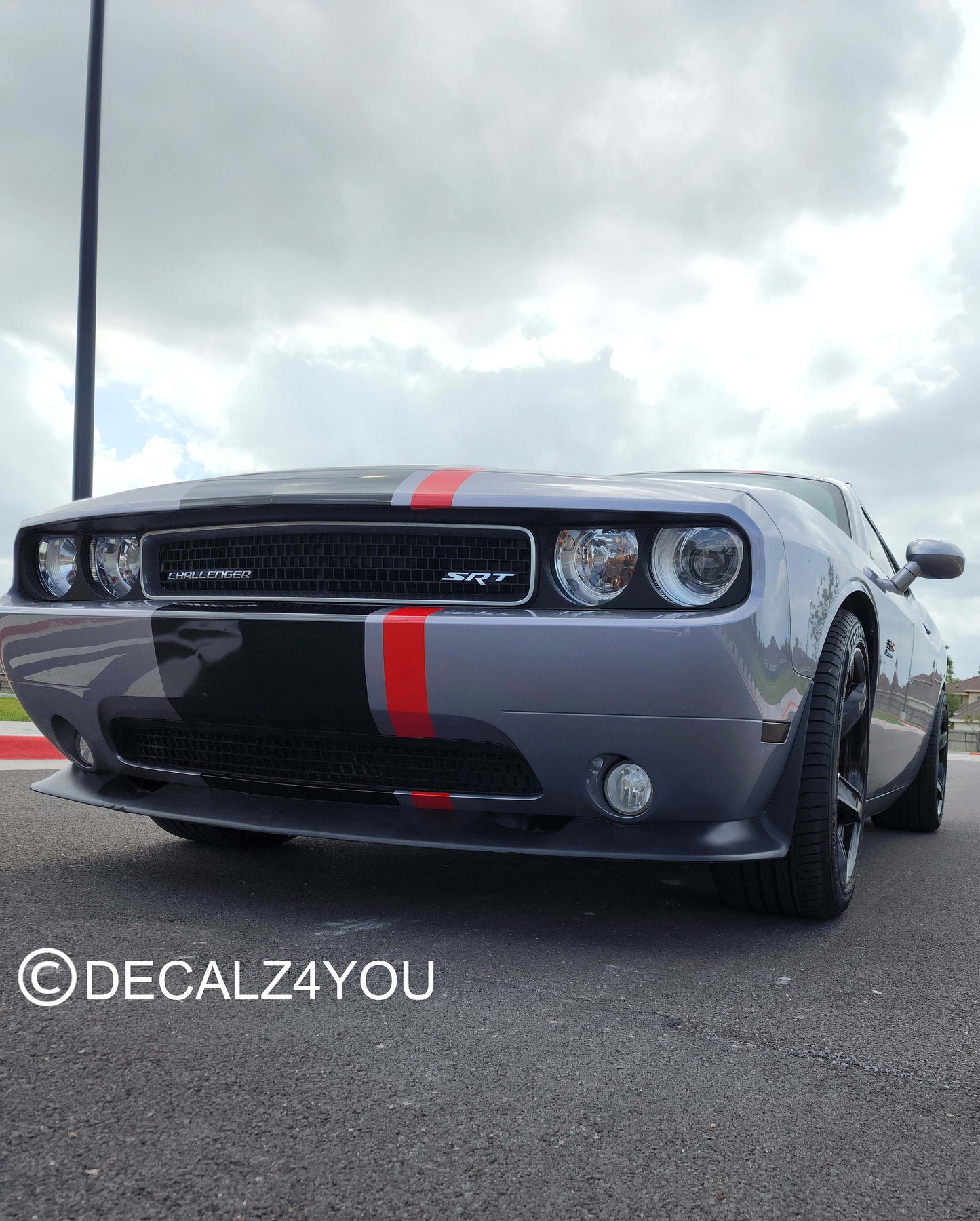 Fat Racing Stripe Challenger 2008-2014 Machine Cut To Size No Trimming Needed.