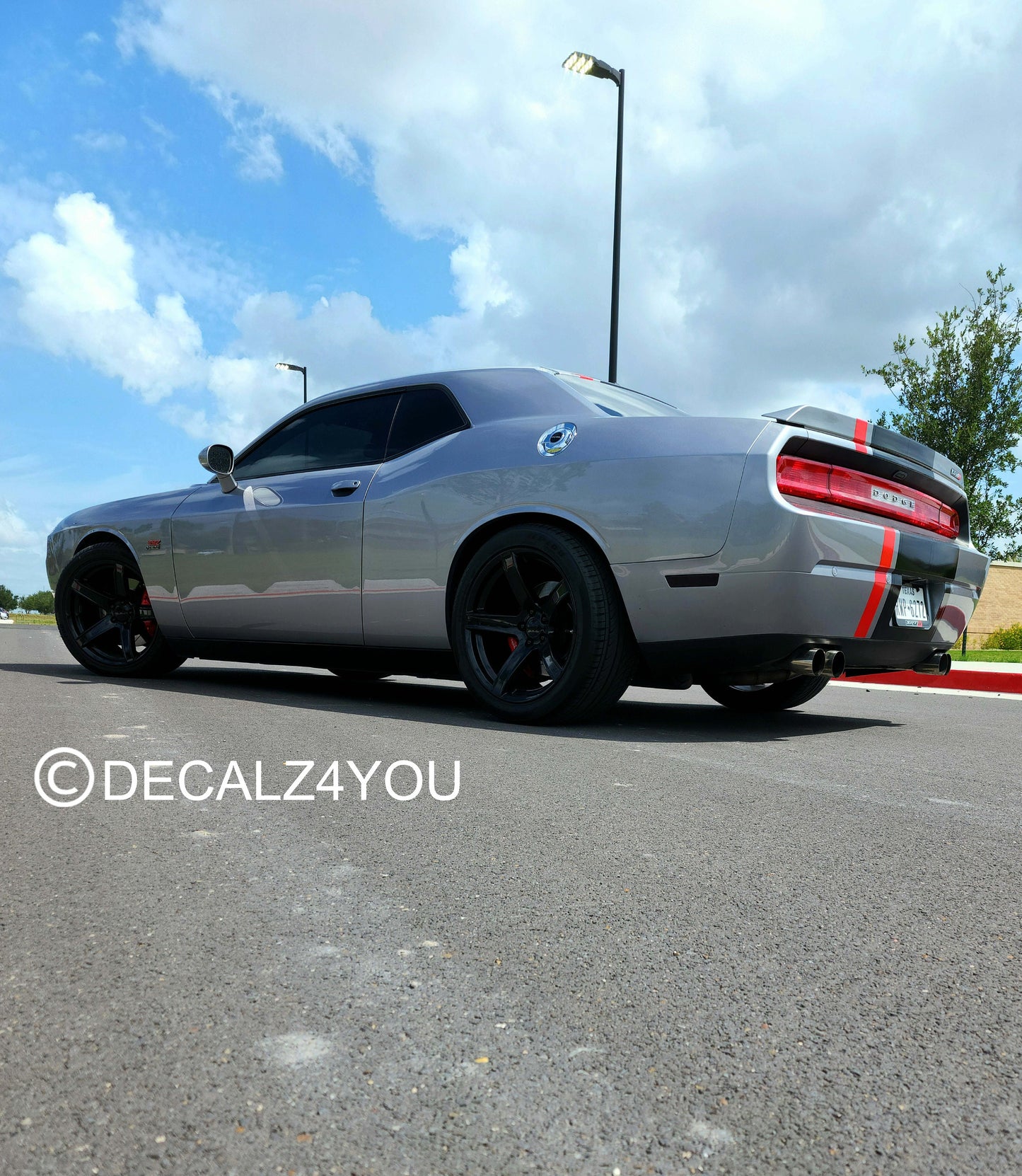 Fat Racing Stripe Challenger 2008-2014 Machine Cut To Size No Trimming Needed.