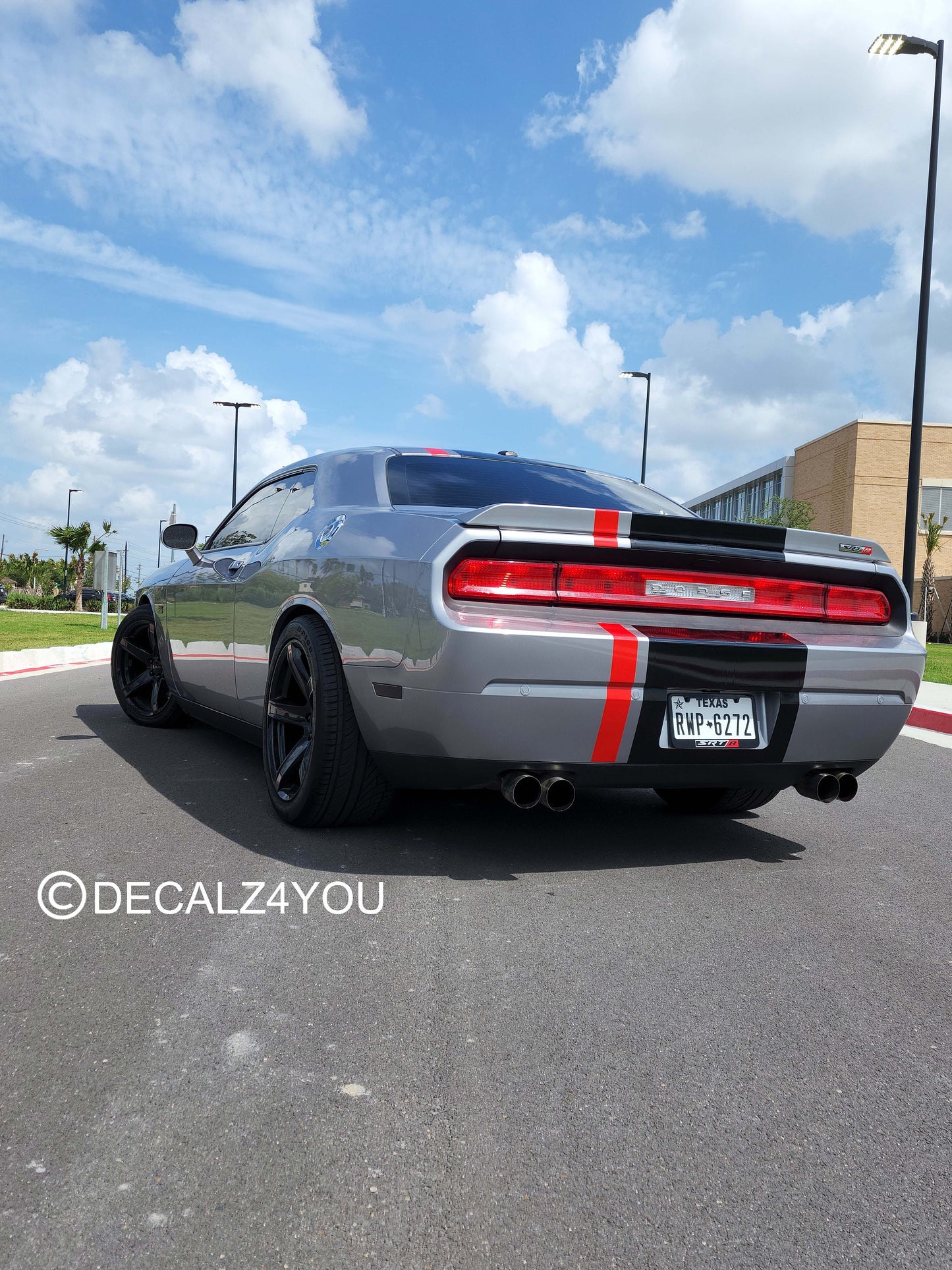 Fat Racing Stripe Challenger 2008-2014 Machine Cut To Size No Trimming Needed.