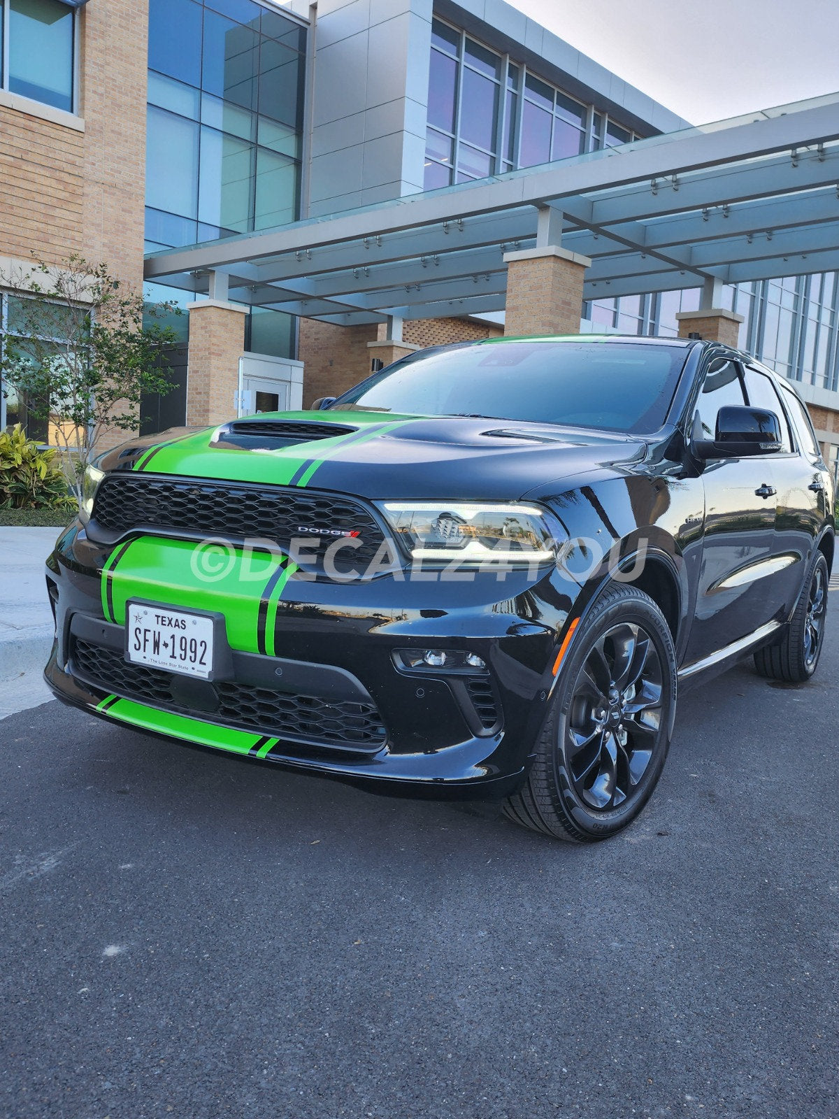 Fat Racing Stripe (PRE-CUT)& Pin Stripe (Rally Stripe) Durango With Hood Scoop Made for Durango 2014-2025.