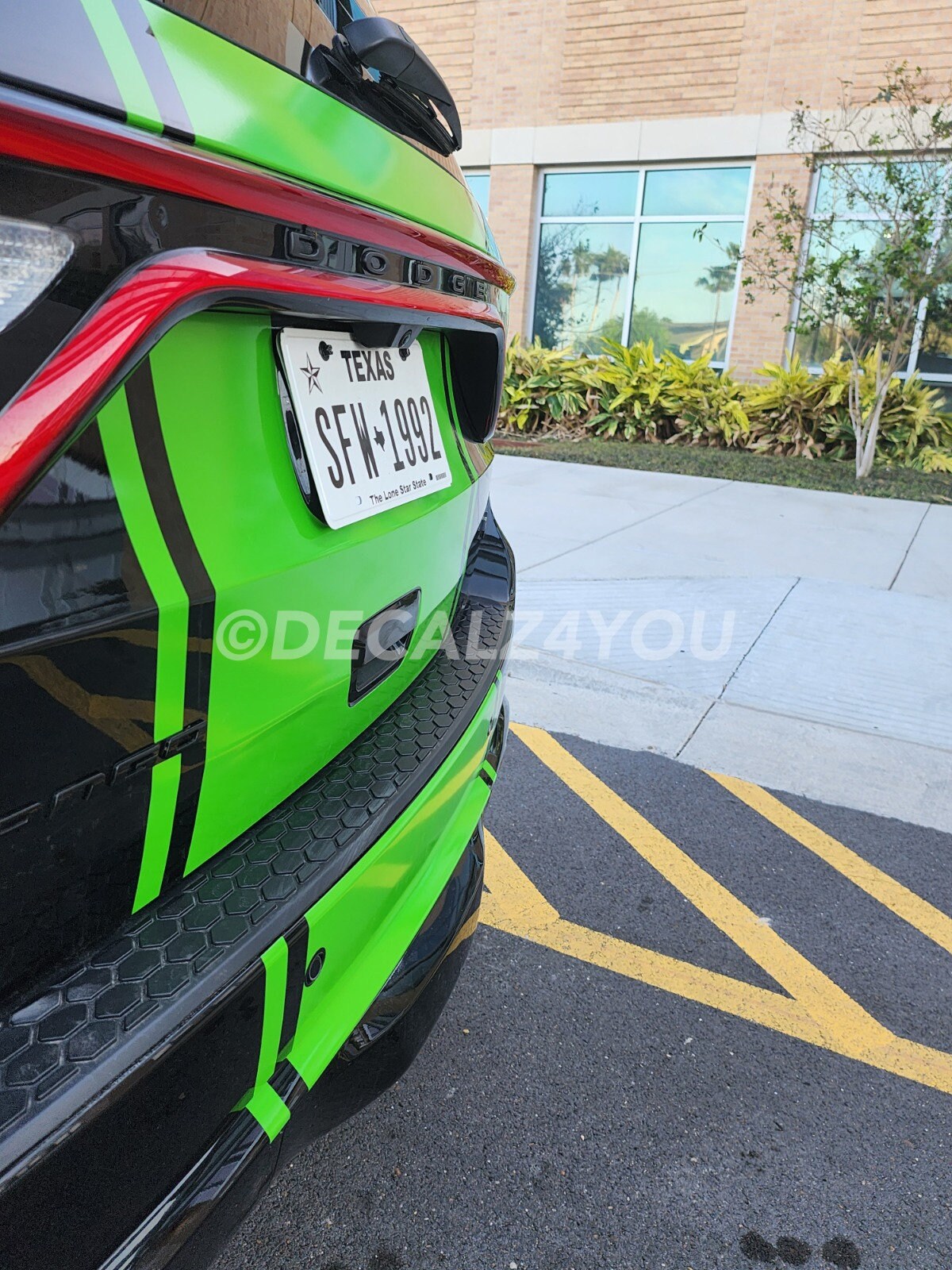 Fat Racing Stripe (PRE-CUT)& Pin Stripe (Rally Stripe) Durango With Hood Scoop Made for Durango 2014-2025.