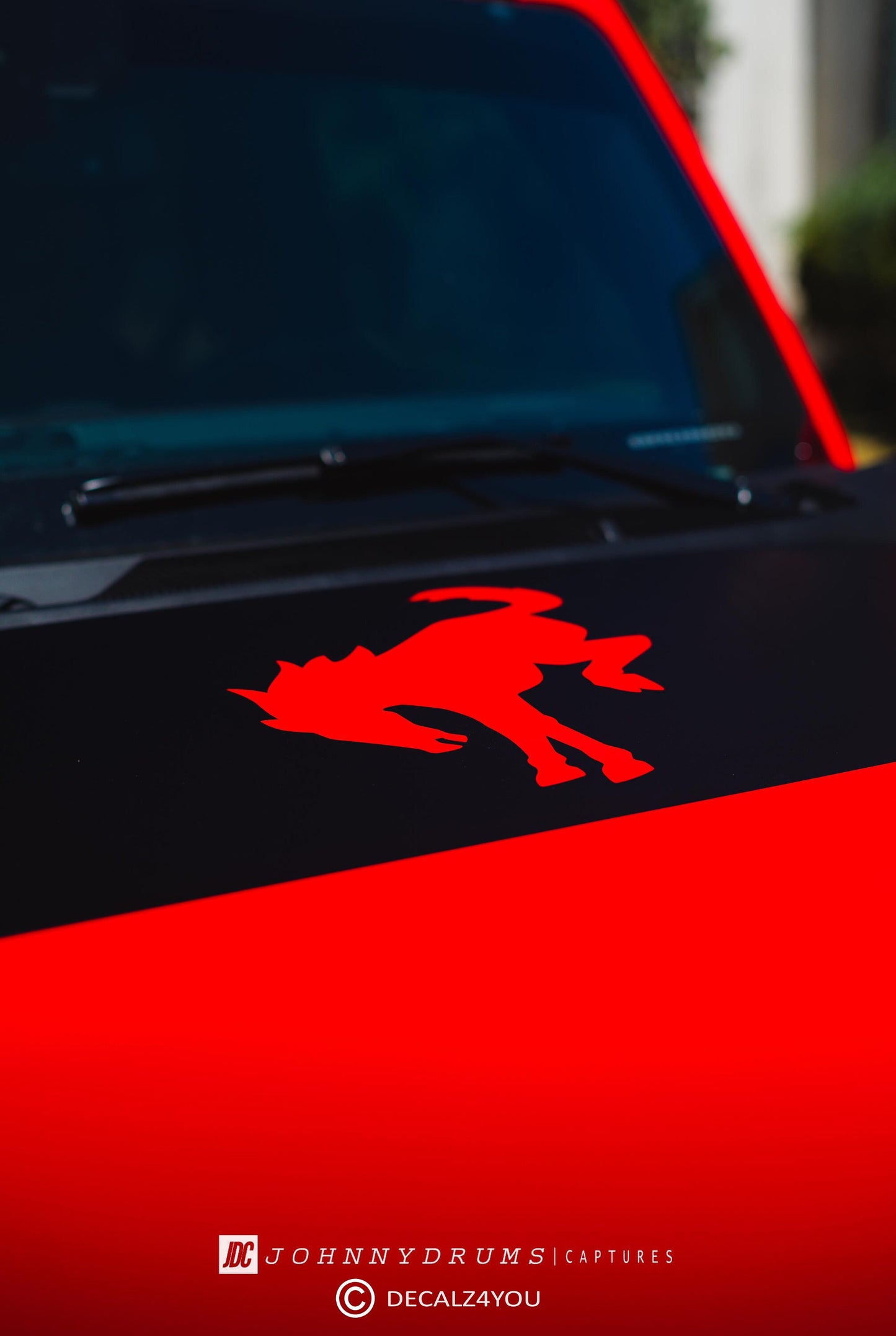 Bronco Hood Bump Decal Graphic Made To Fit 2021 - Current NO Trim Needed.