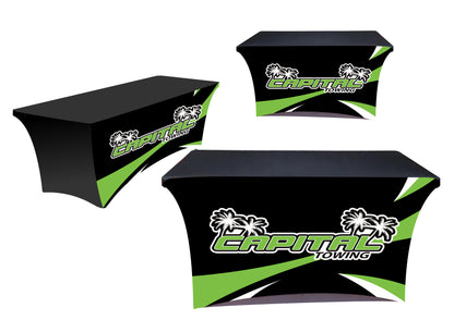 Custom Printed 10x10 Tent FREE DESIGN With 2 Double Sided Flags And a Table Cover - 10x10 Custom Canopy For Marketing, Trade Shows, Festivals, Farmers Market and Any Event.